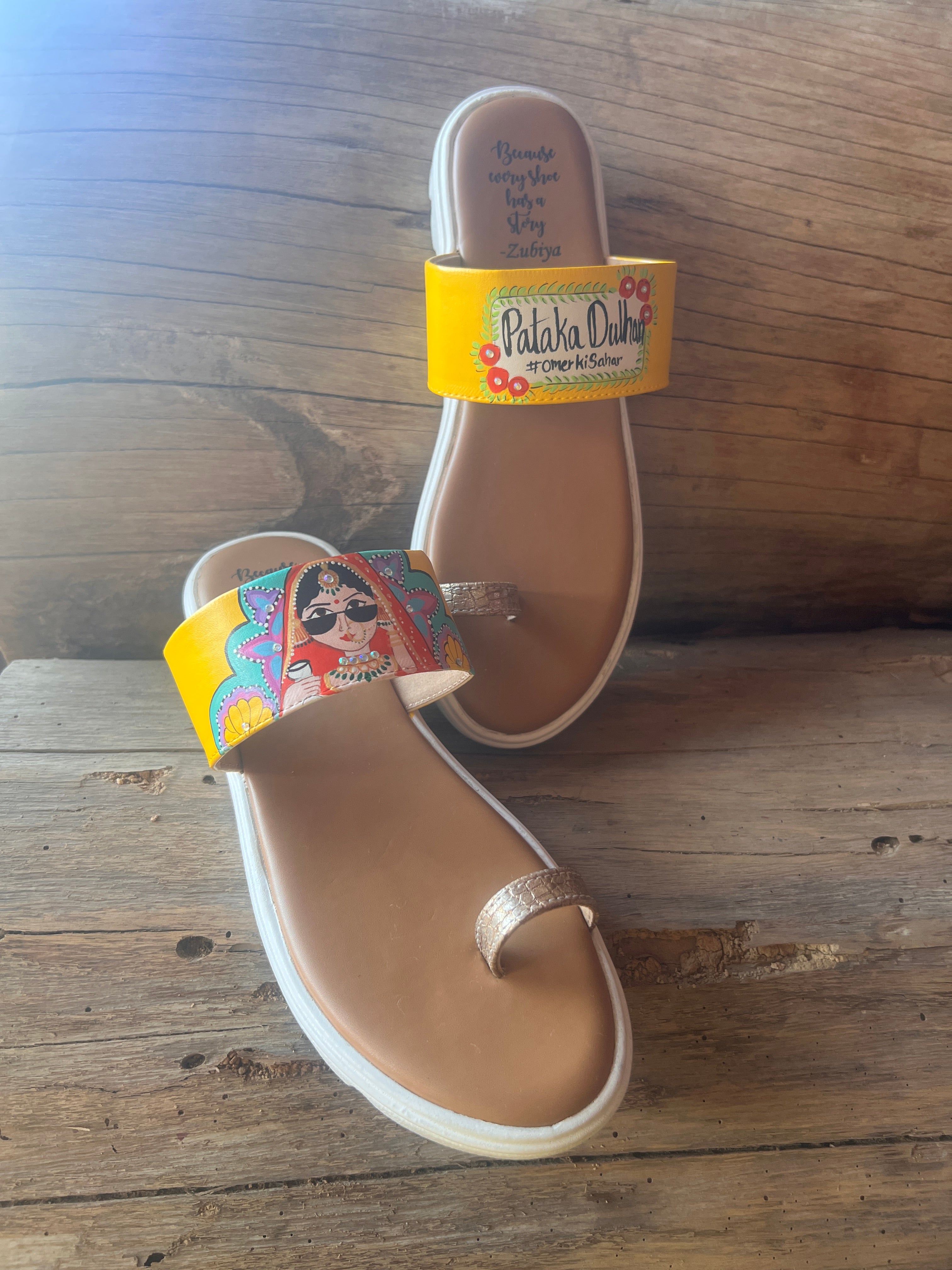 Flats swag dulhan kohla slides