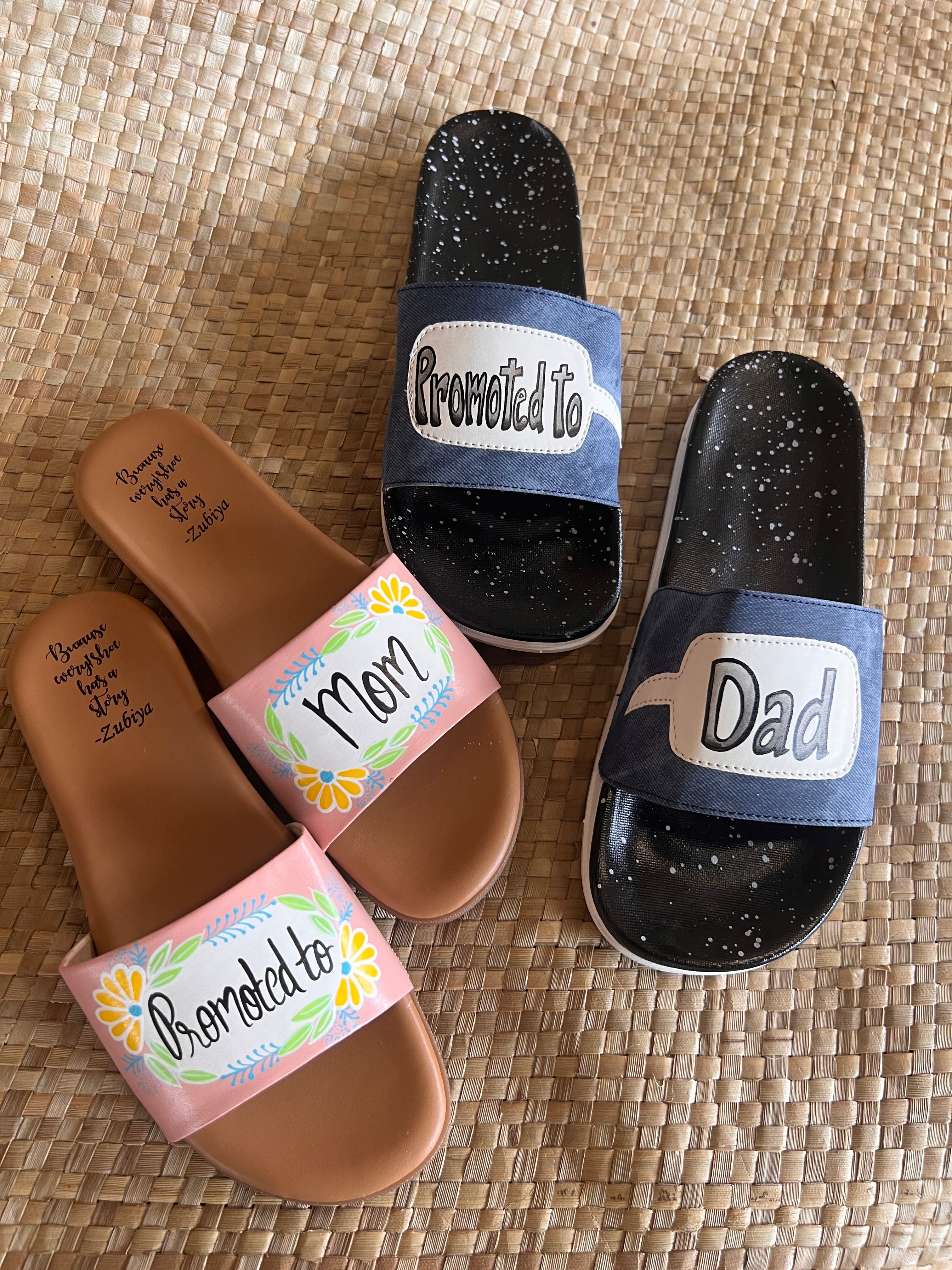 Promoted to mom- promoted to dad Slides