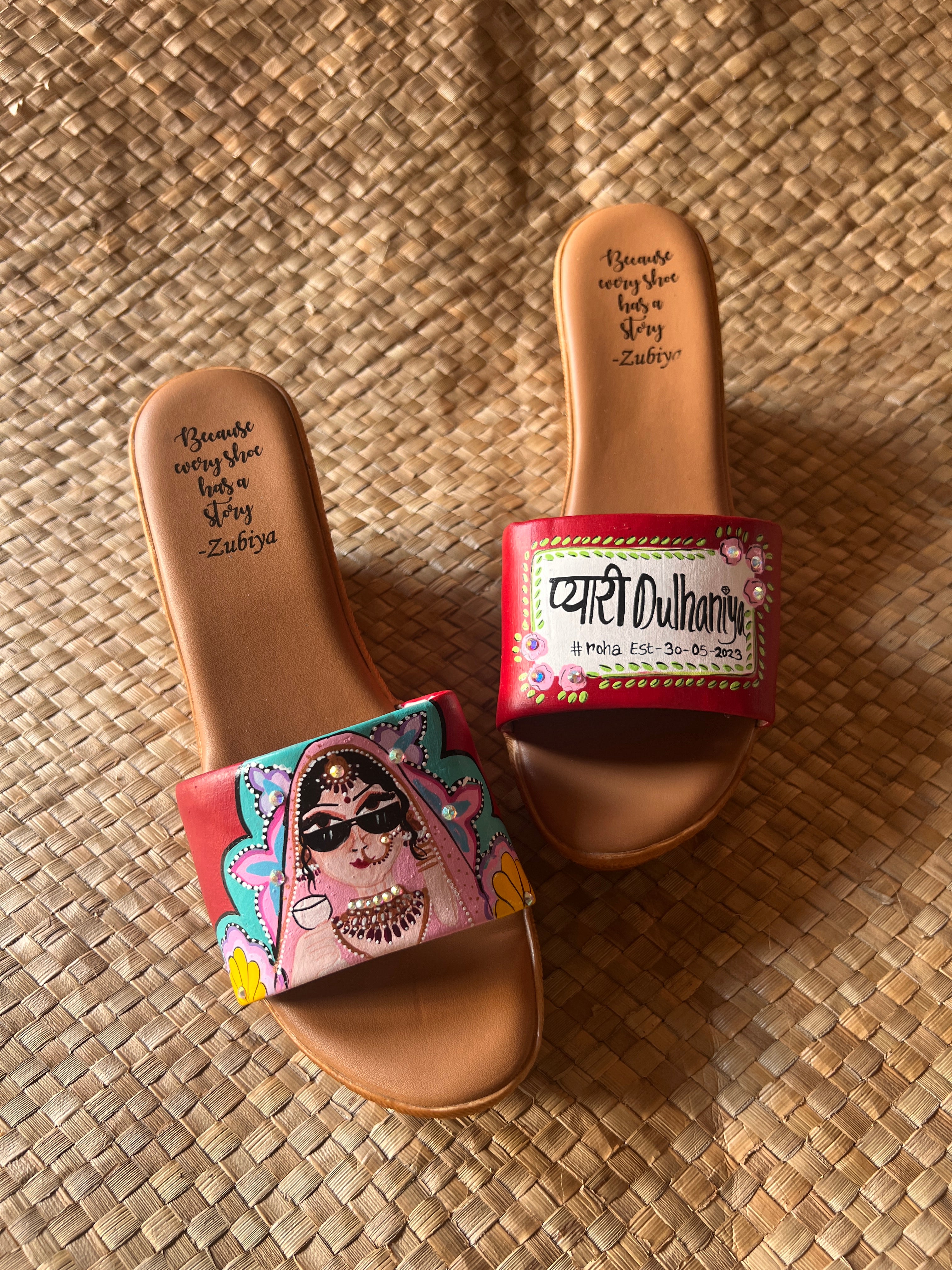 Maroon swag dulhan Wedges