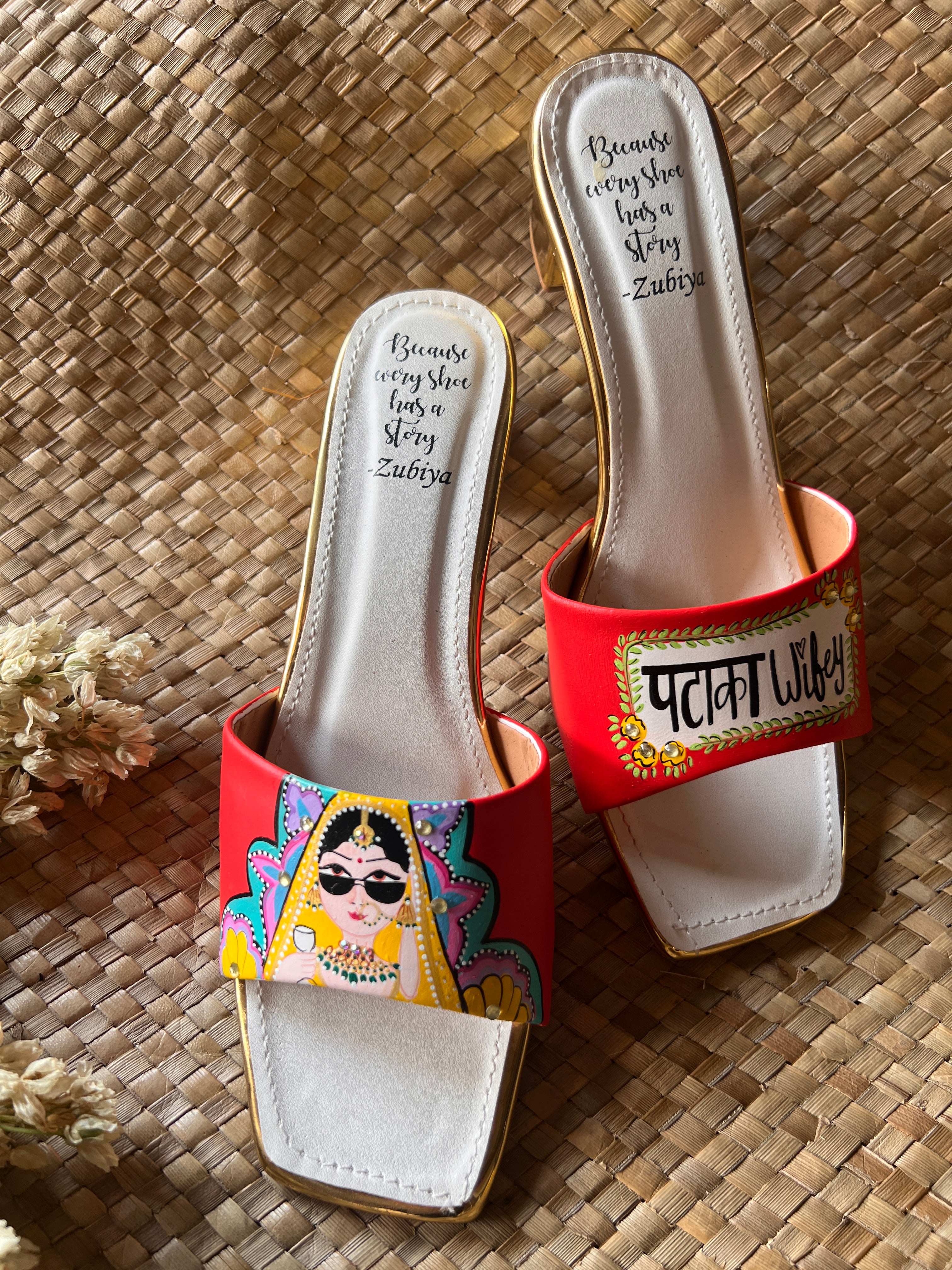 Pataka Wifey coral red Heels