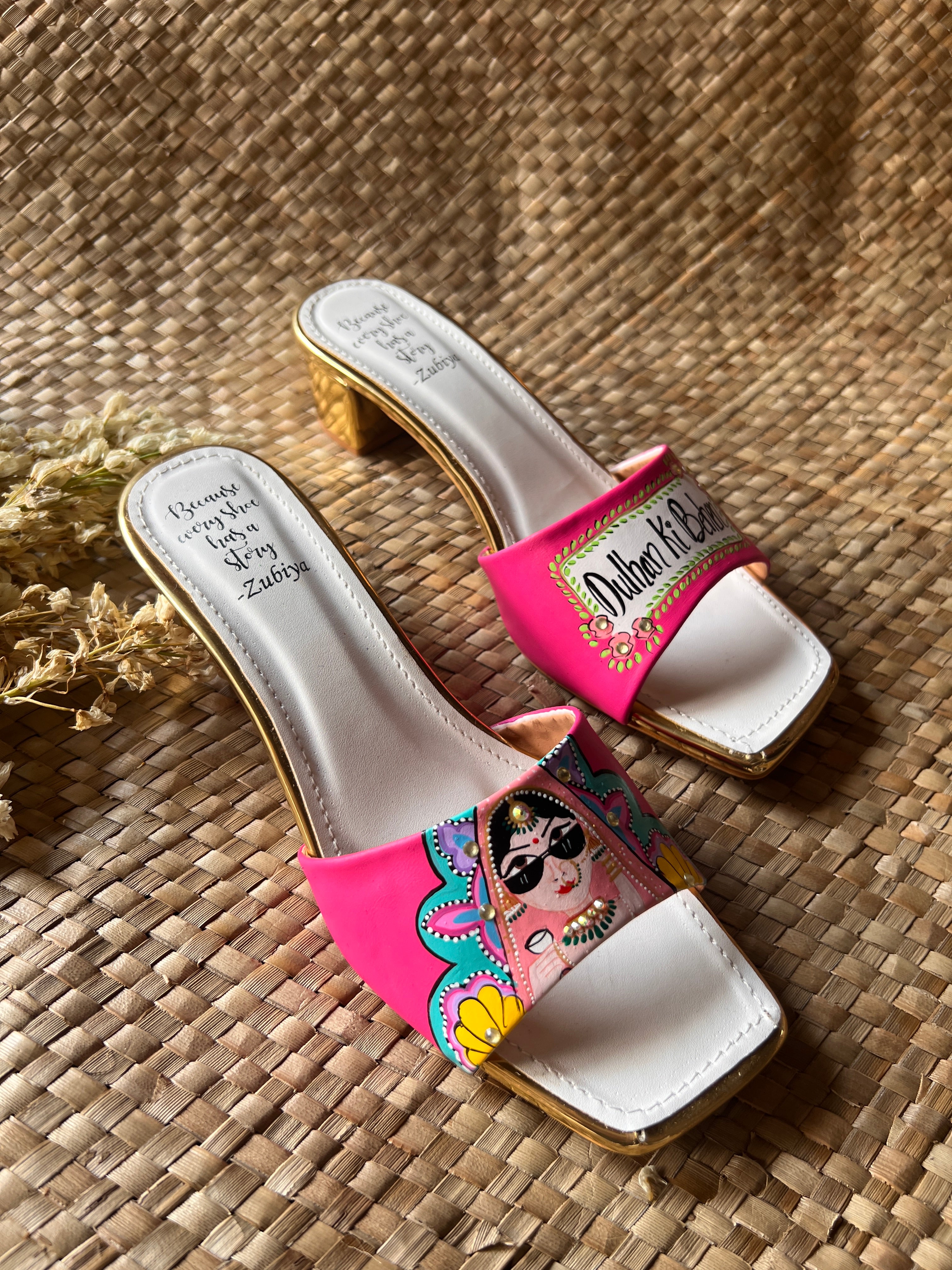 Dulhan ki behen hot pink Heels