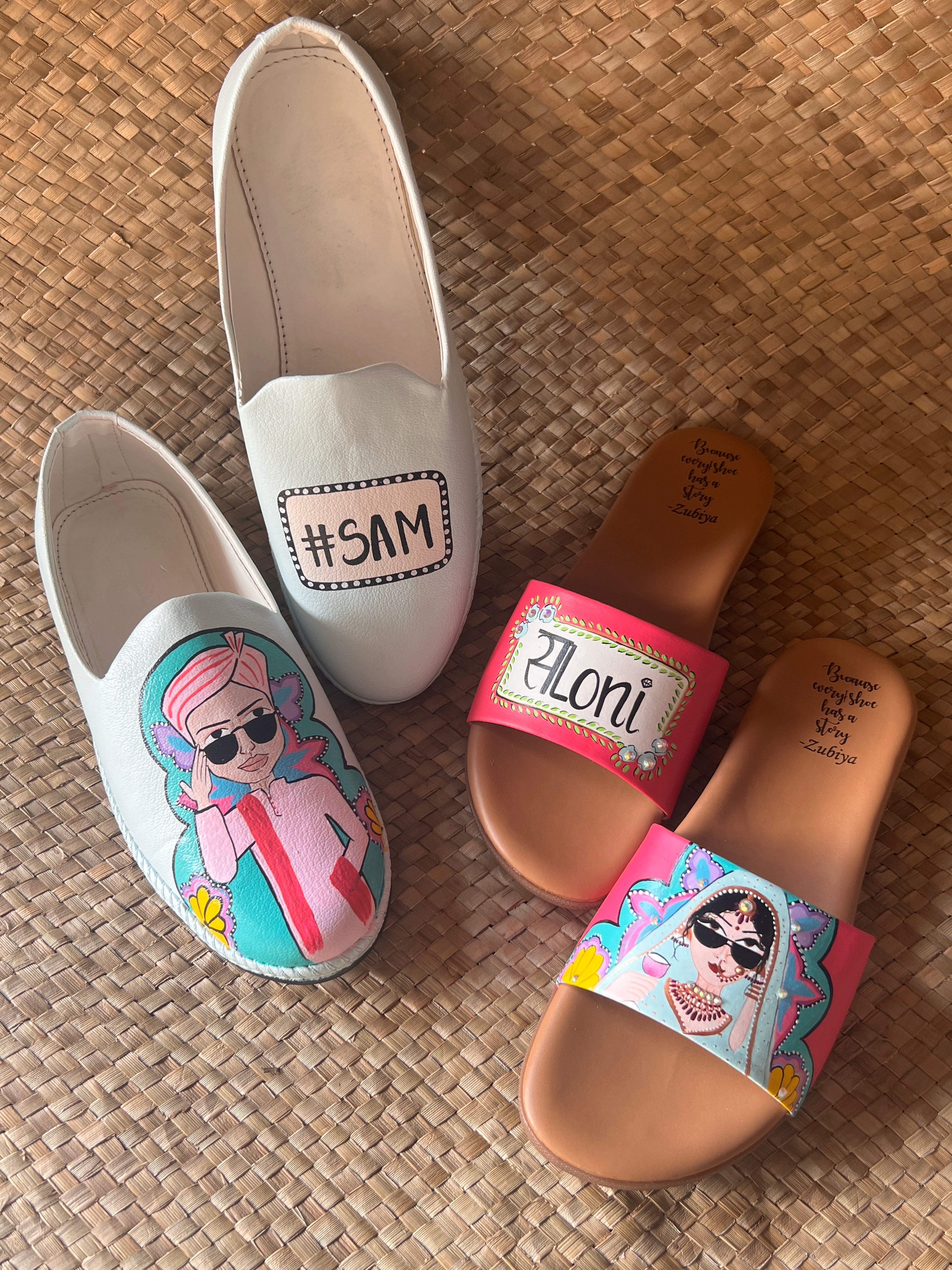 Hashtag Mens Mojris- flats couple combo