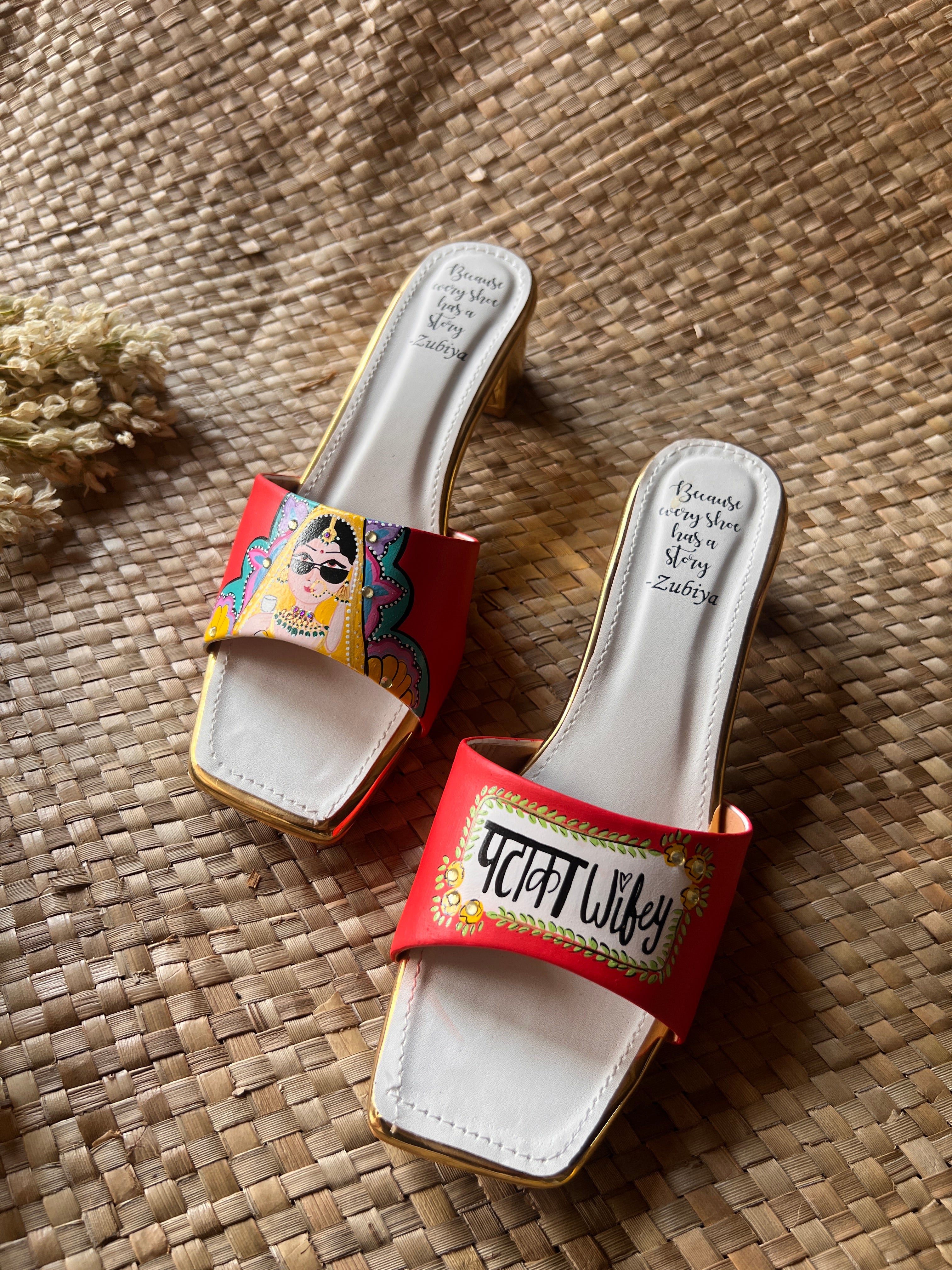 Pataka Wifey coral red Heels