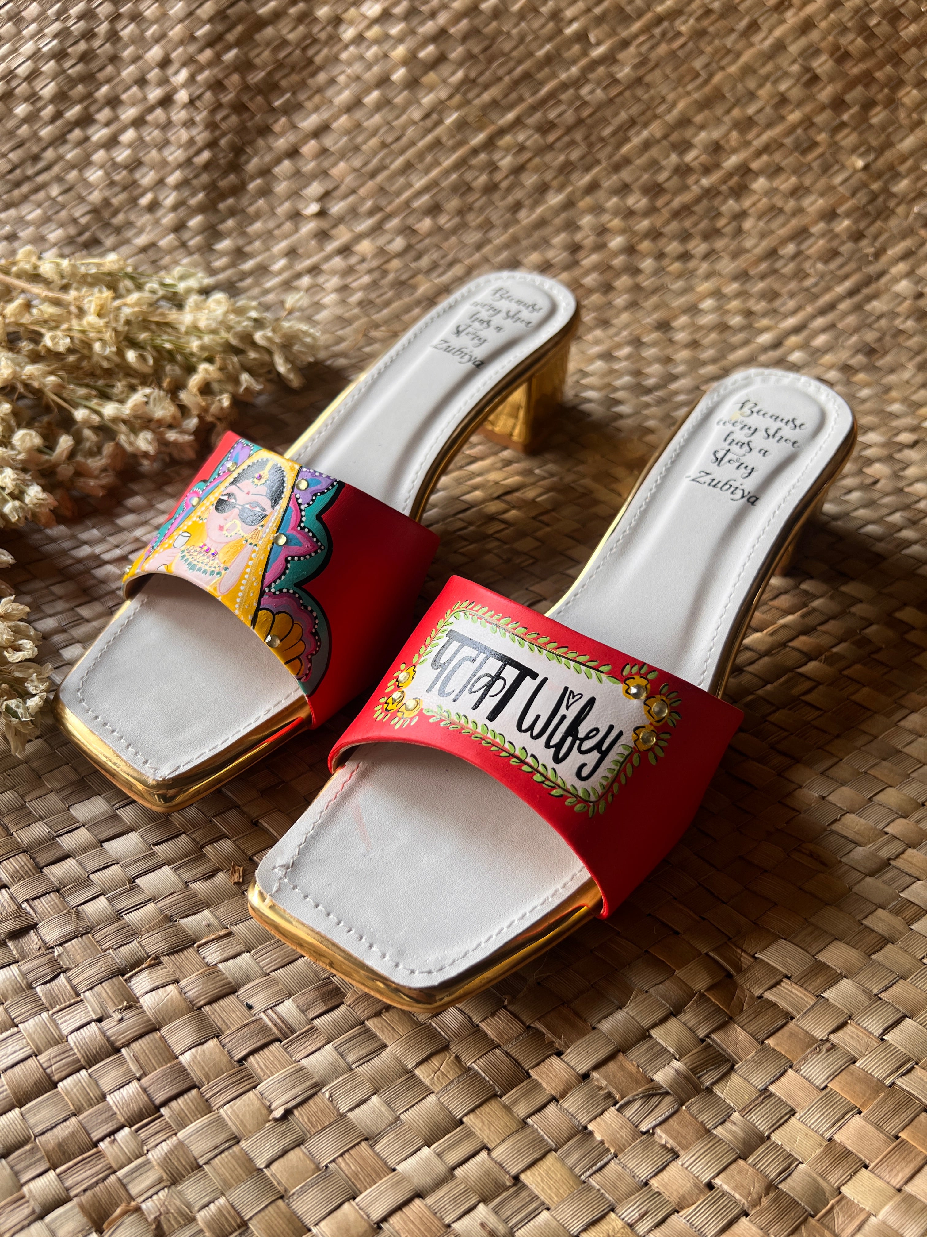 Pataka Wifey coral red Heels