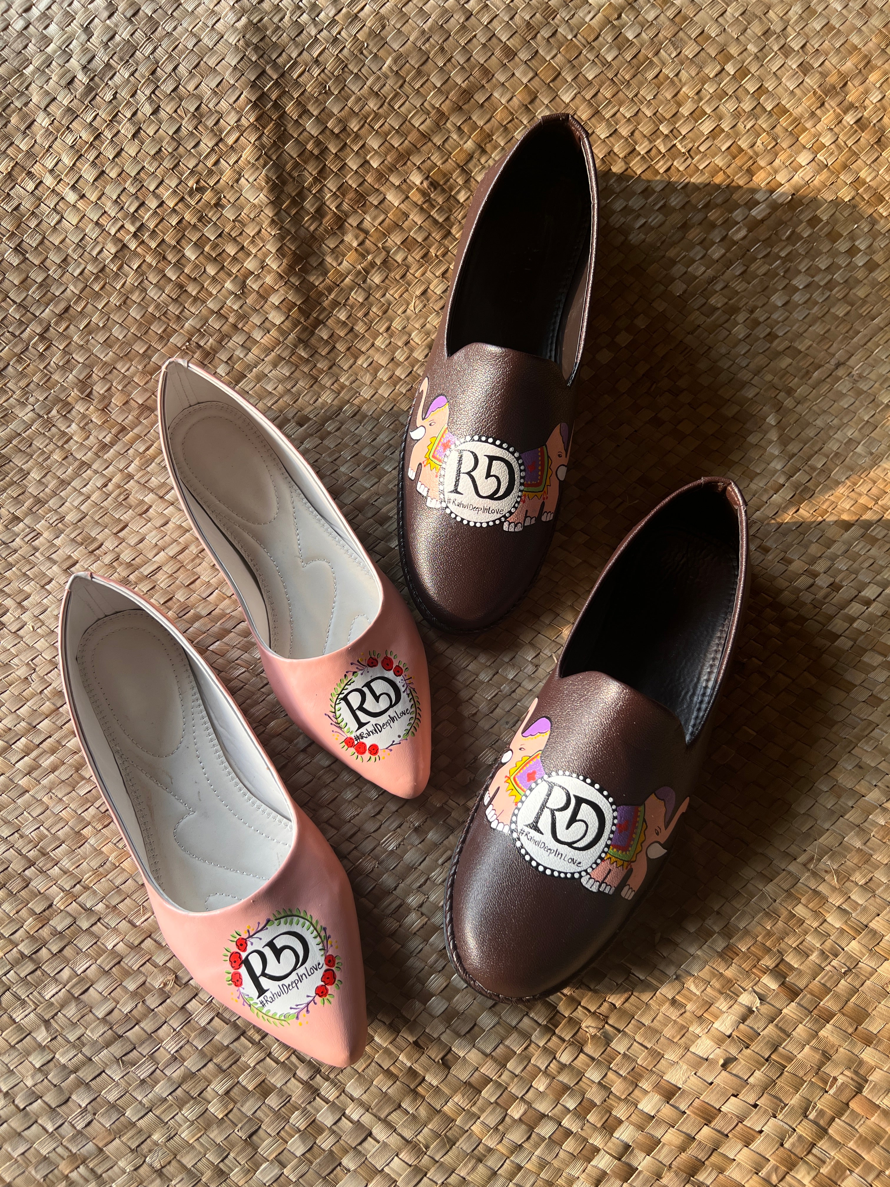 Mens Mojris - women juttis Couple Combo