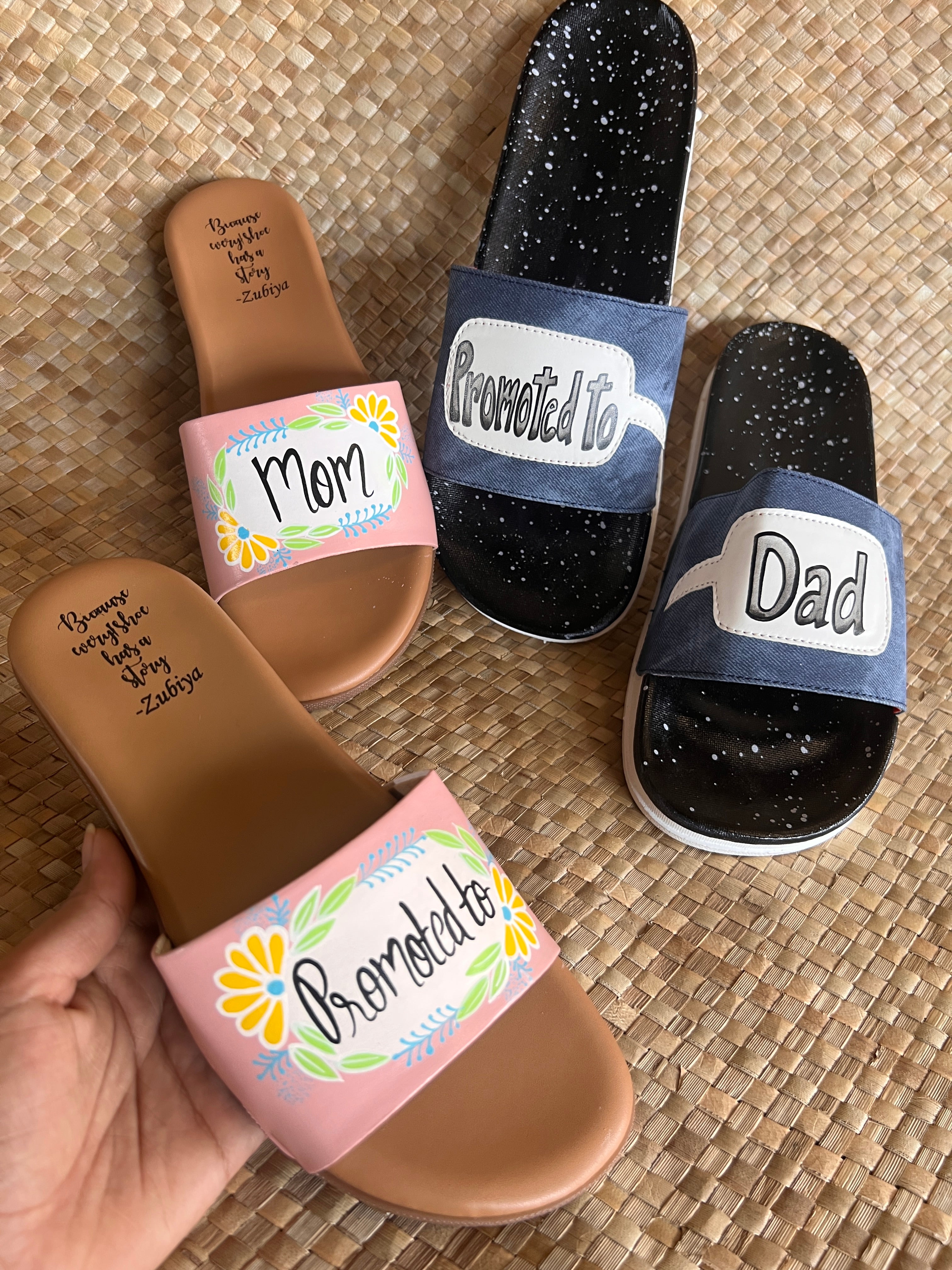 Promoted to mom- promoted to dad Slides