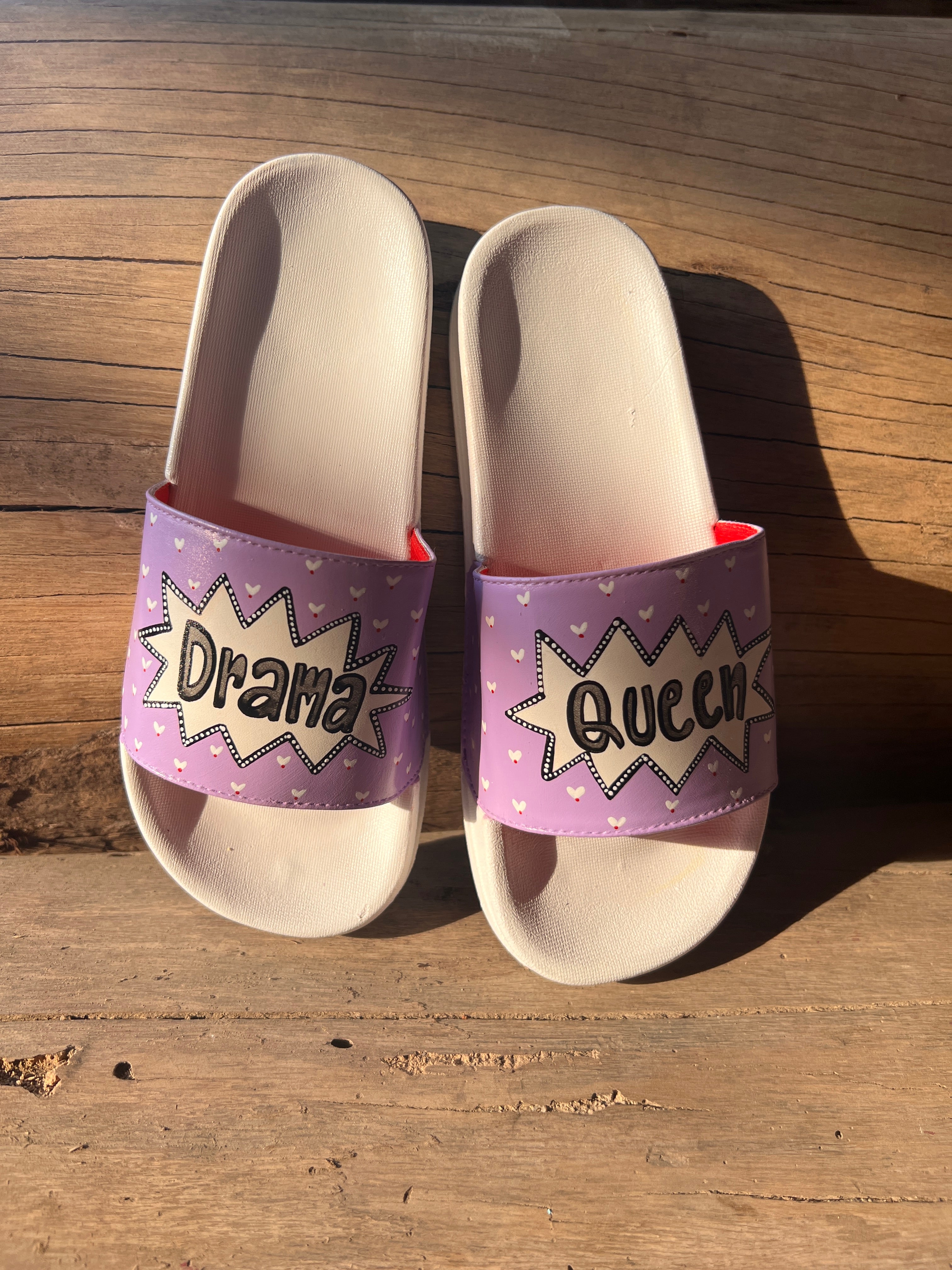 Drama queen lavender Slip-Ons