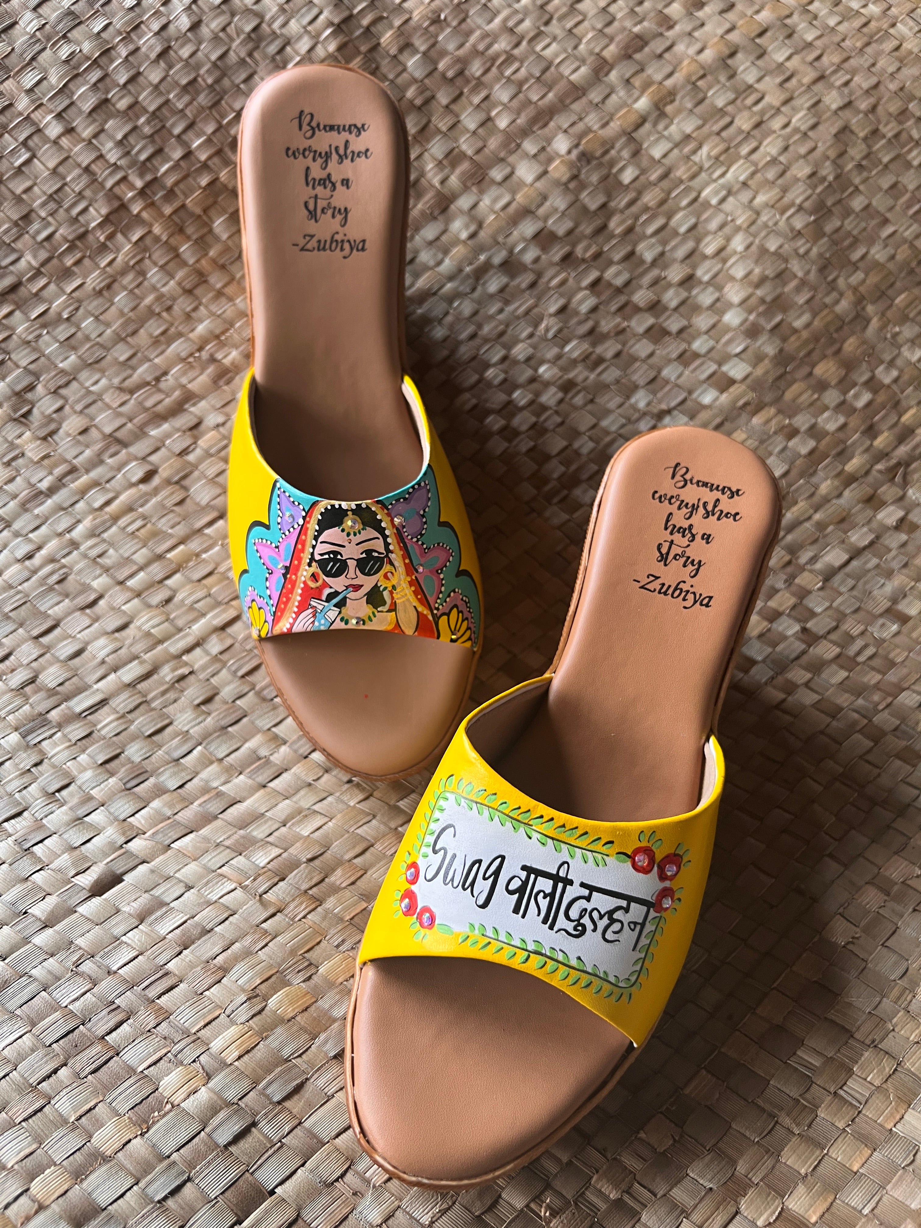 Swag wali dulhan yellow Wedges