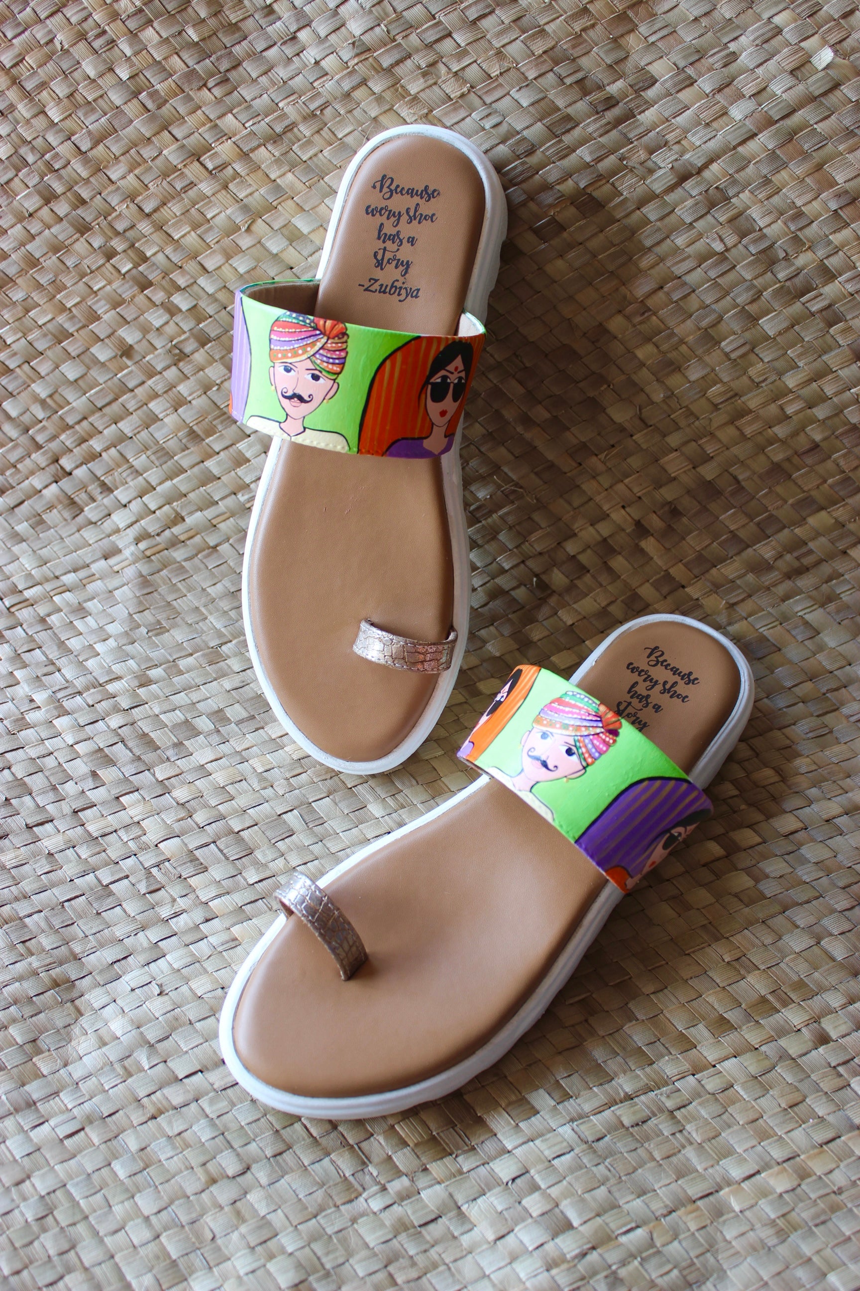 Neon Green Ethnic Thumb Zubis