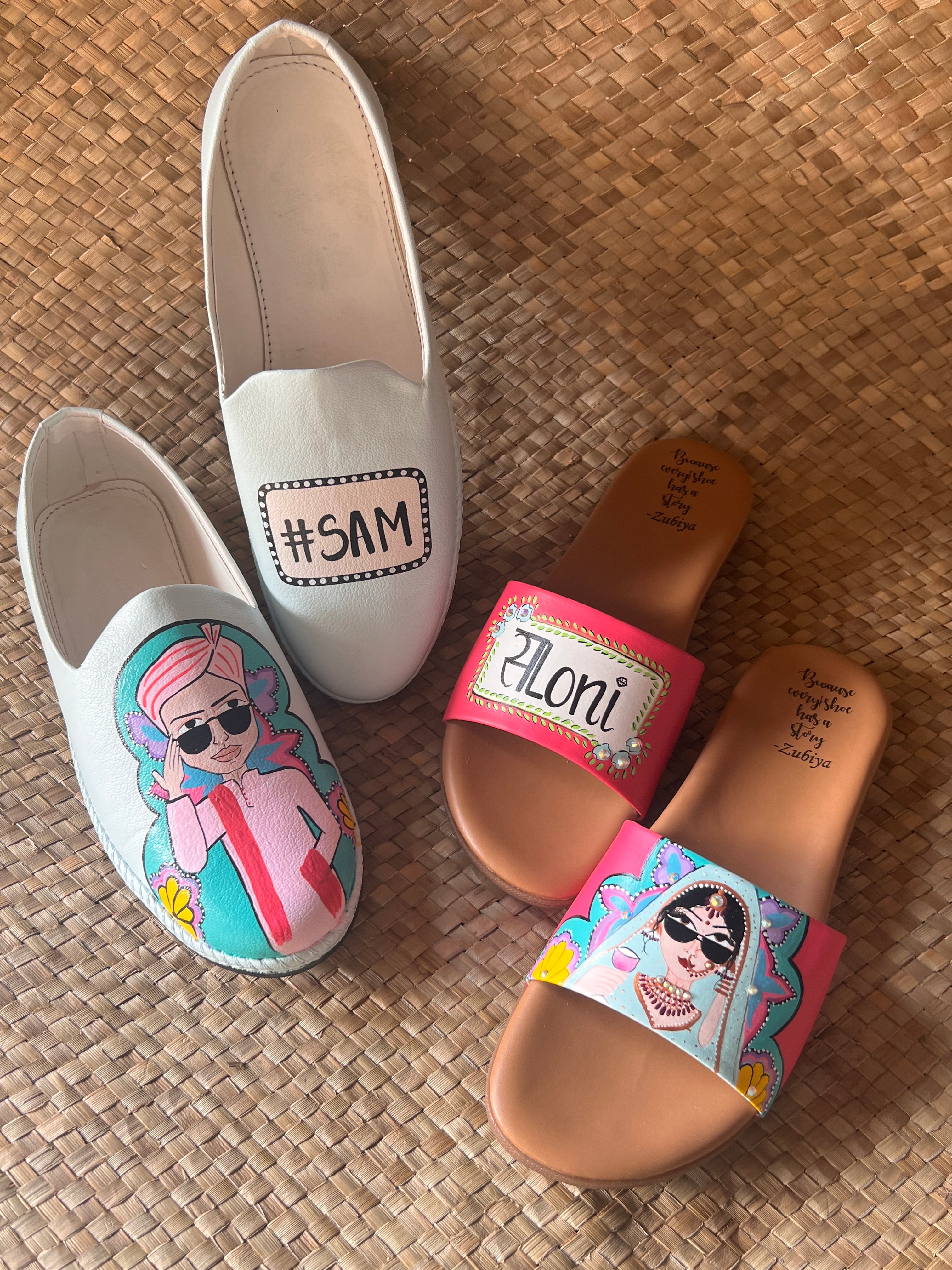 Hashtag Mens Mojris- flats couple combo