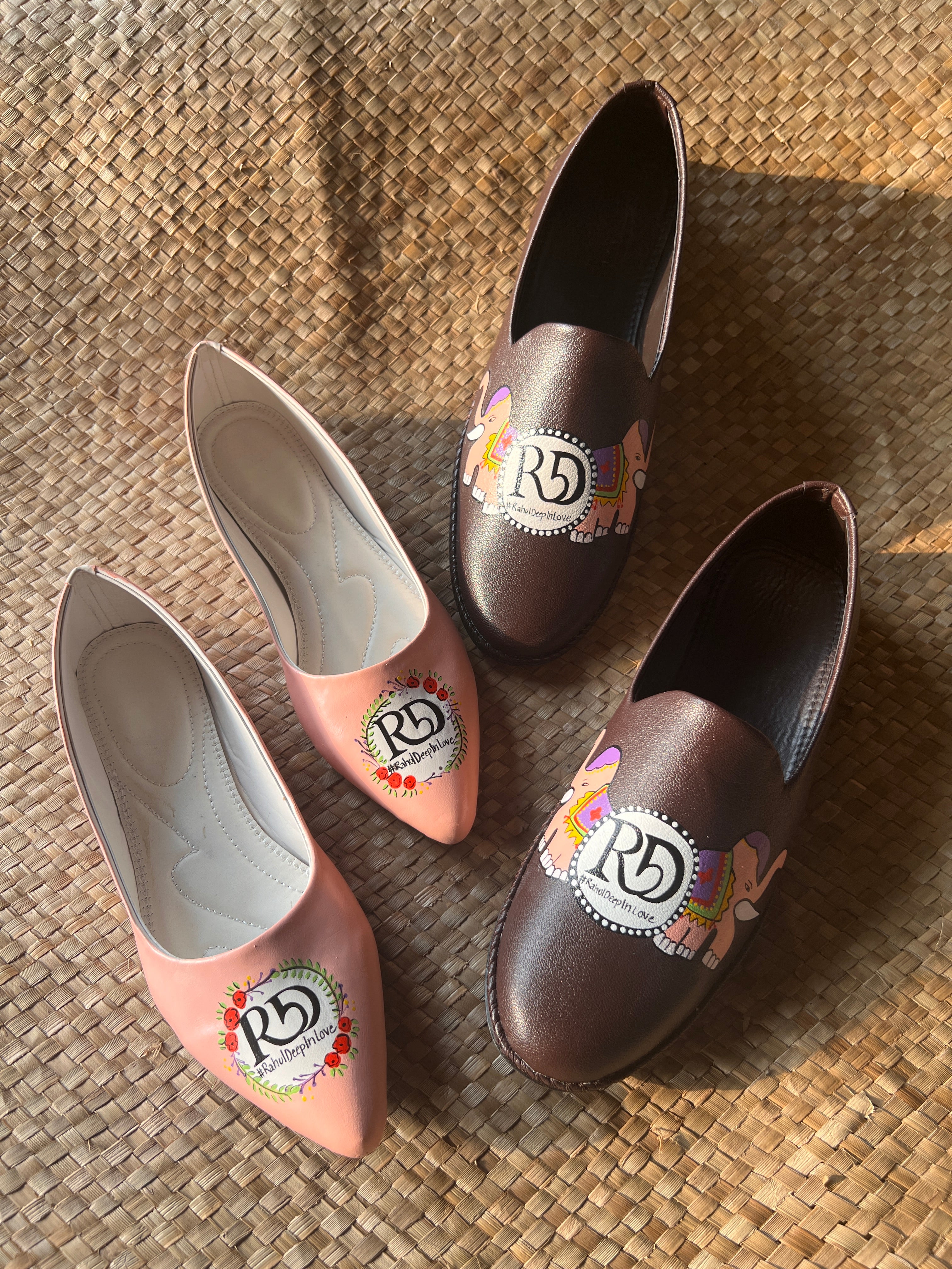 Mens Mojris - women juttis Couple Combo