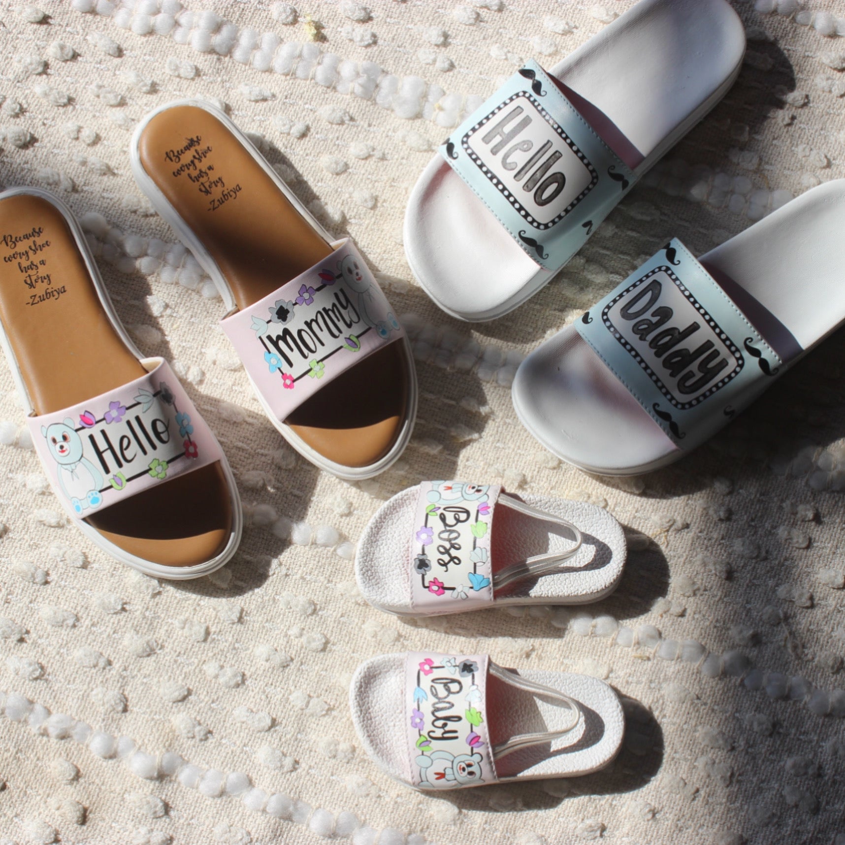 MOM-DAD-BABY- Baby shower COMBO OF THREE