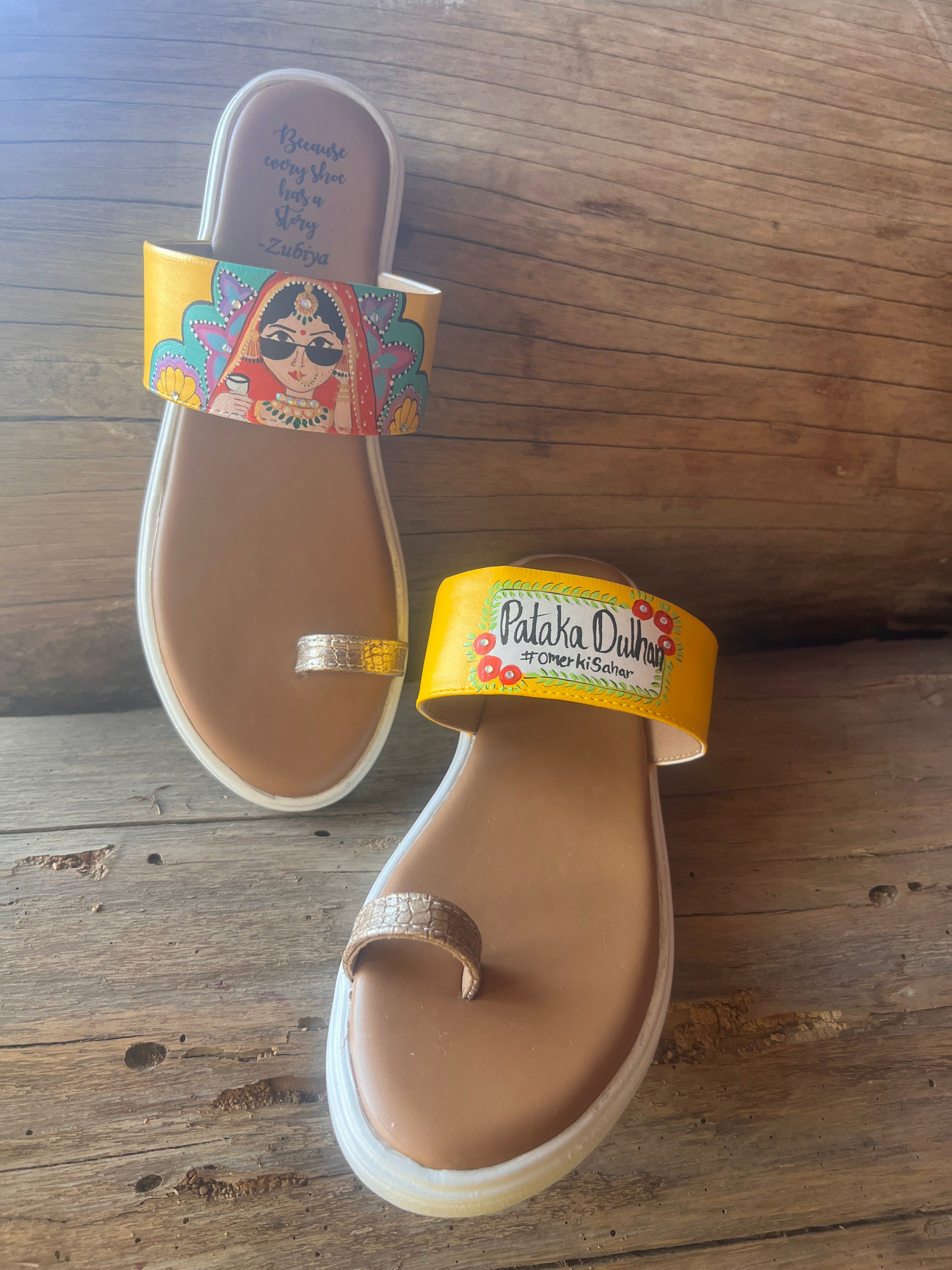 Flats swag dulhan kohla slides