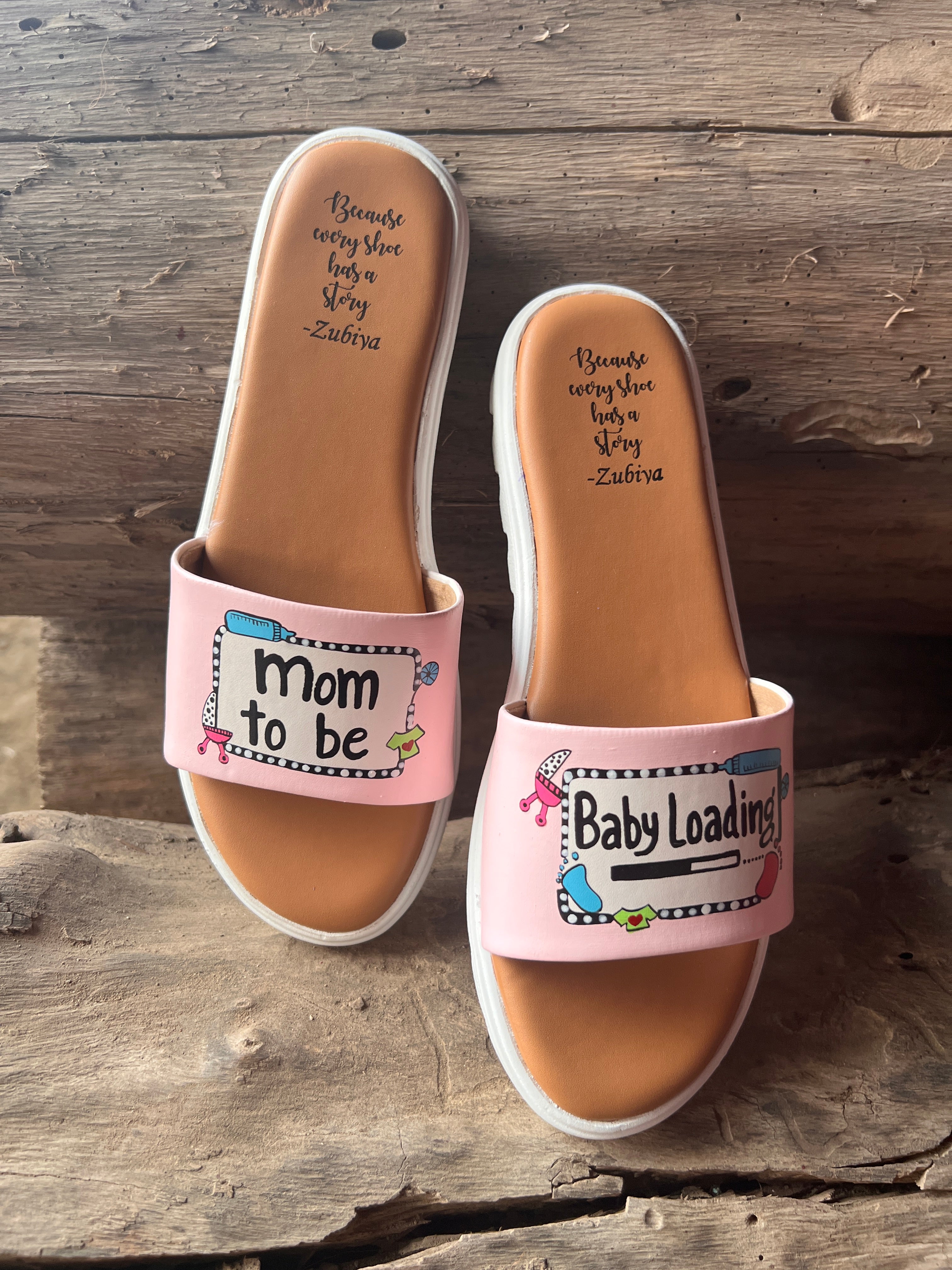 Mom to be - baby loading Pink Baby Details Slides