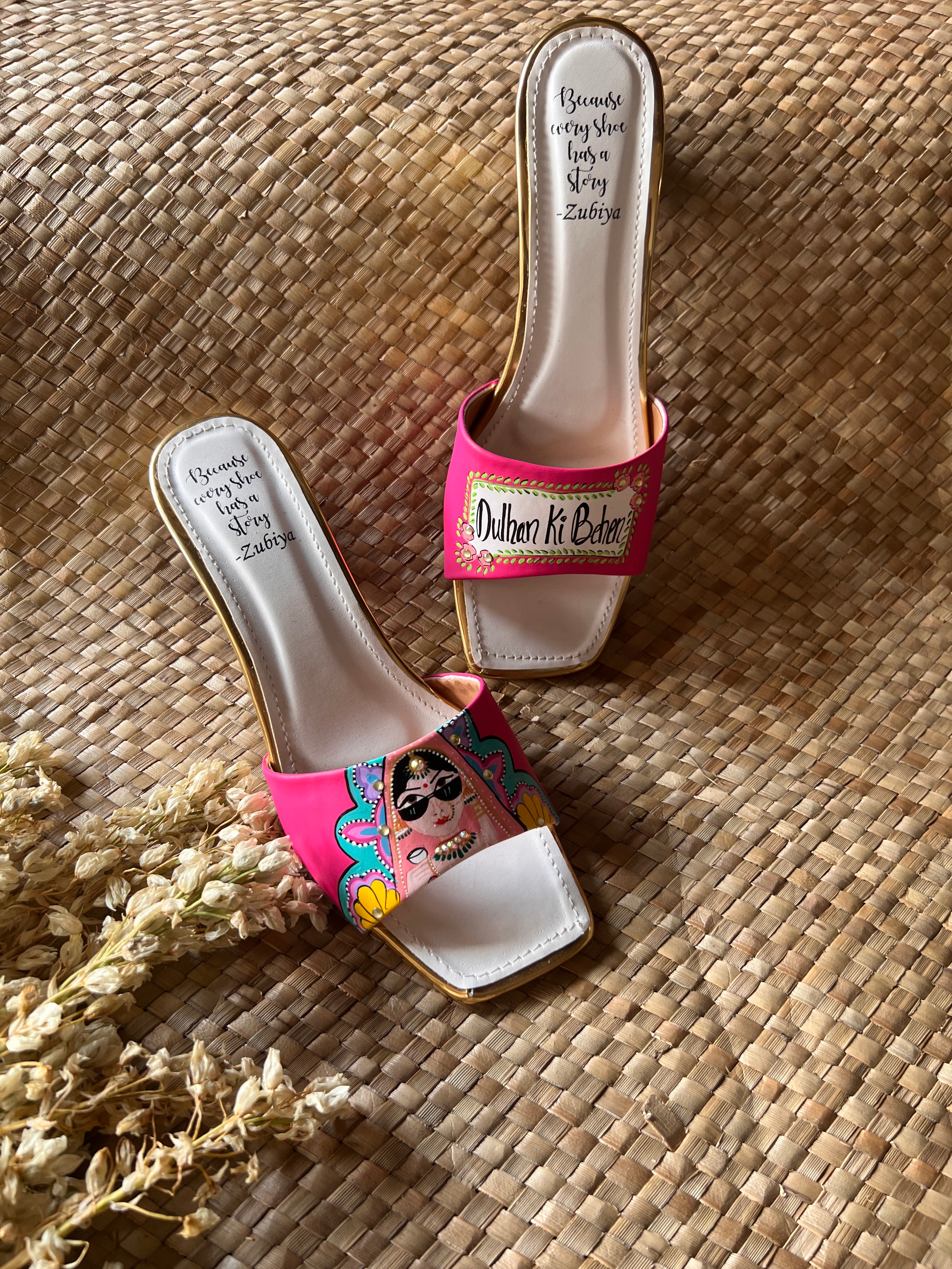 Dulhan ki behen hot pink Heels