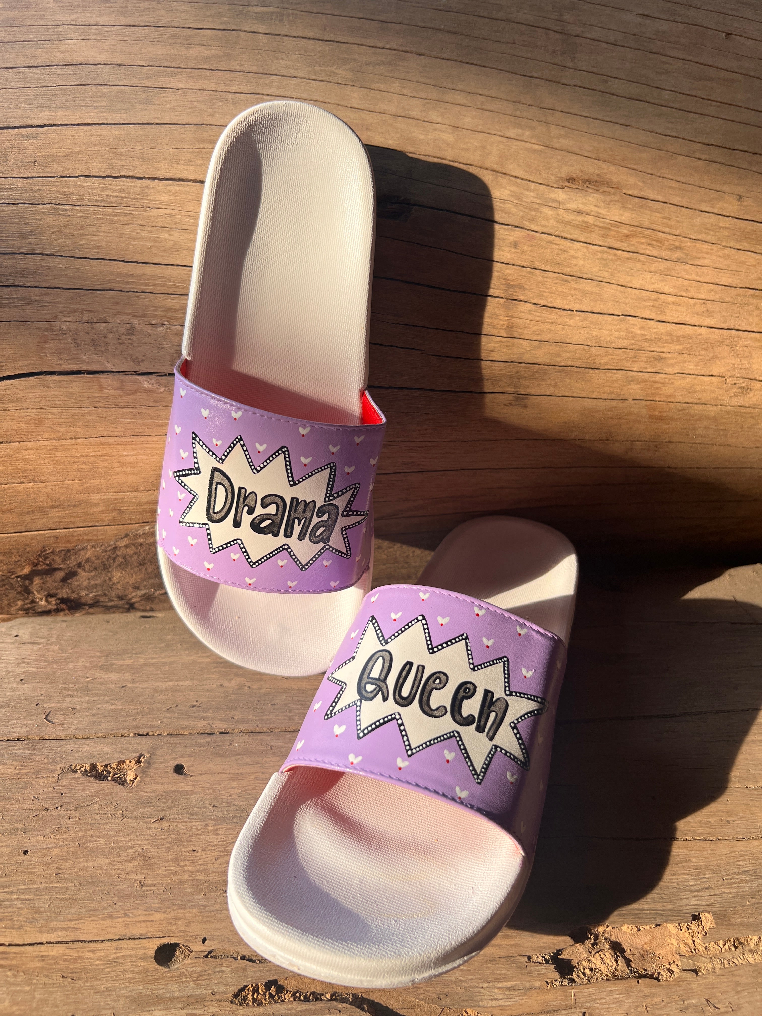 Drama queen lavender Slip-Ons