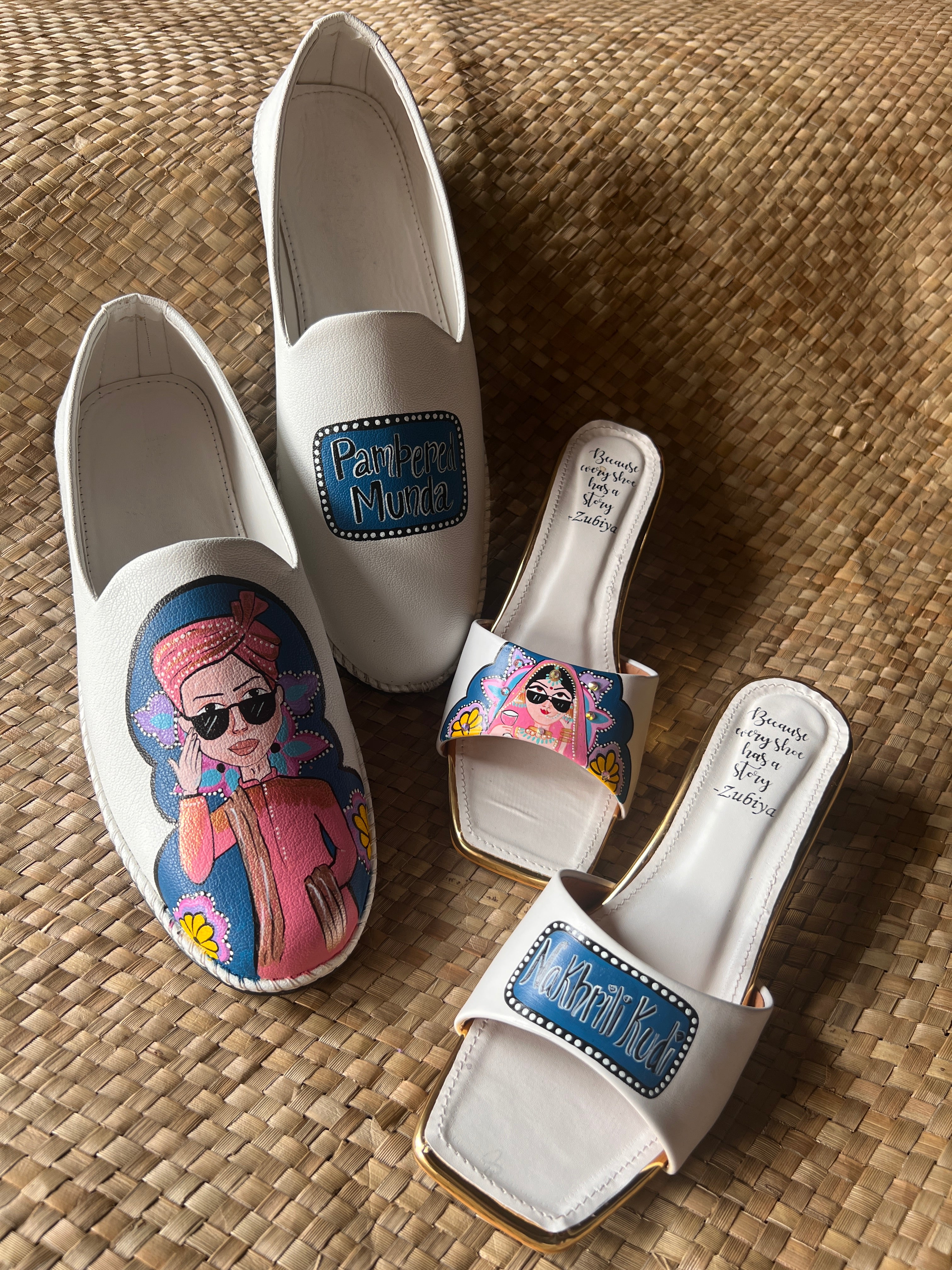 Teal blue -white swag couple combo