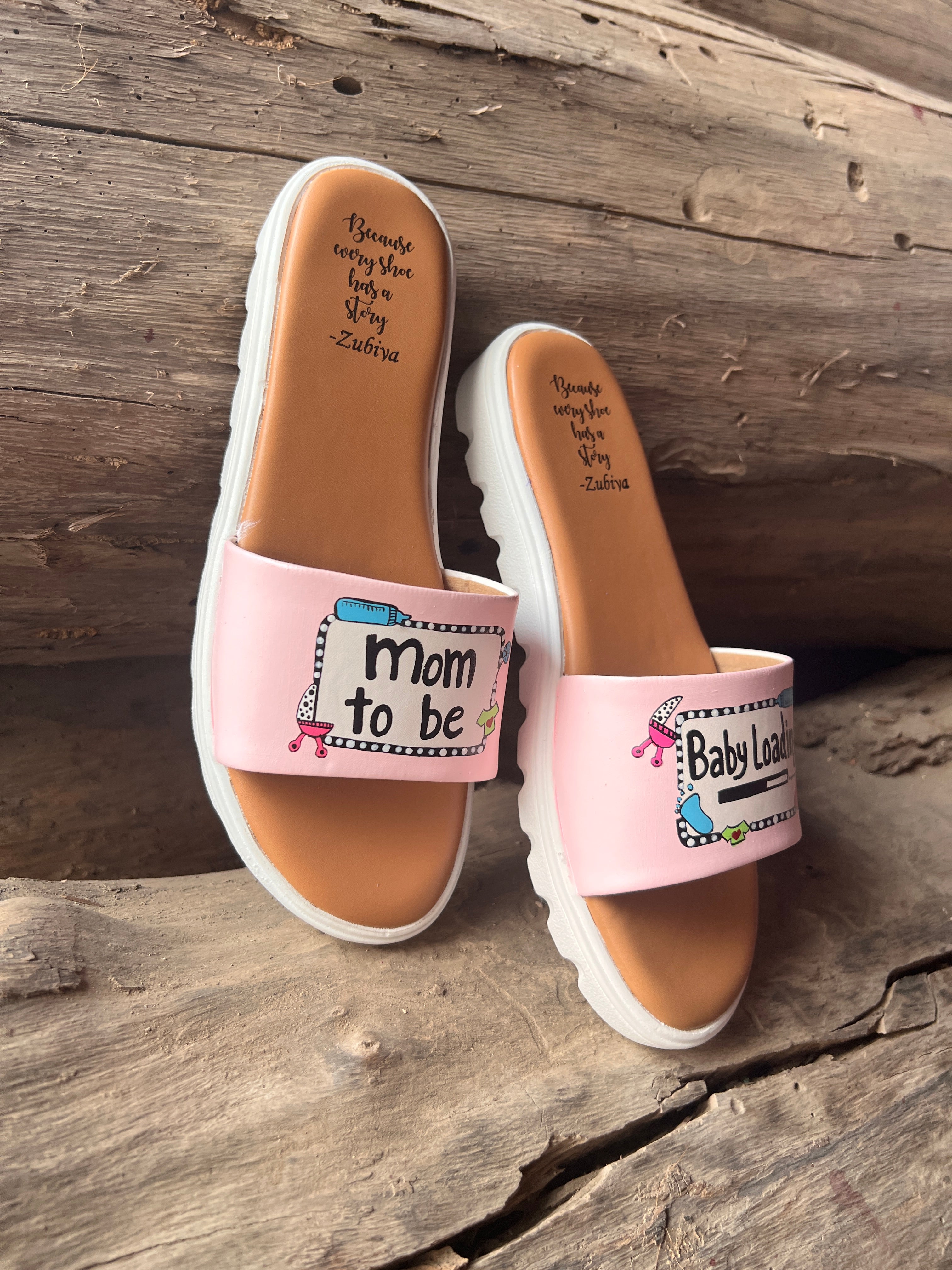 Mom to be - baby loading Pink Baby Details Slides