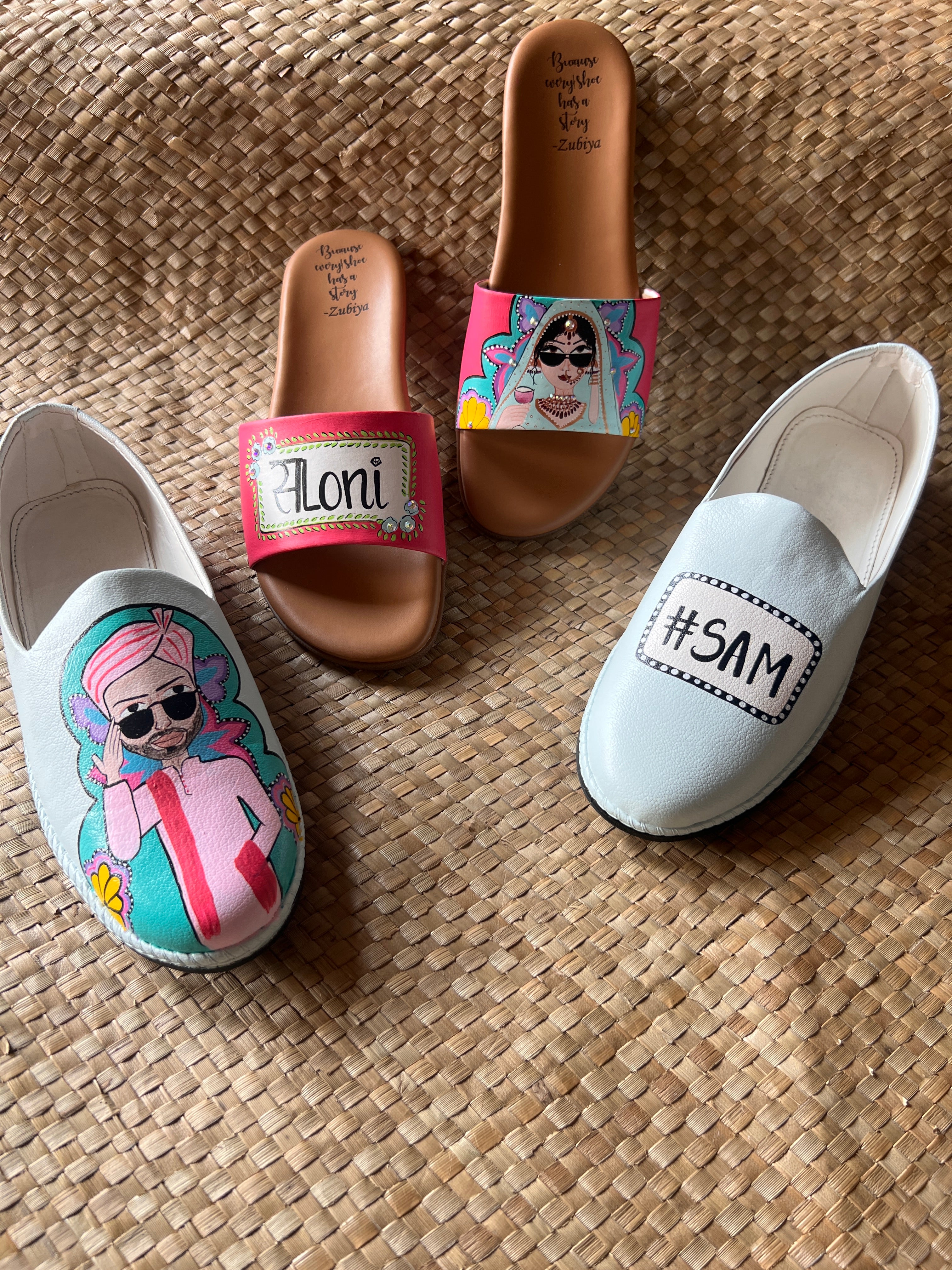 Hashtag Mens Mojris- flats couple combo