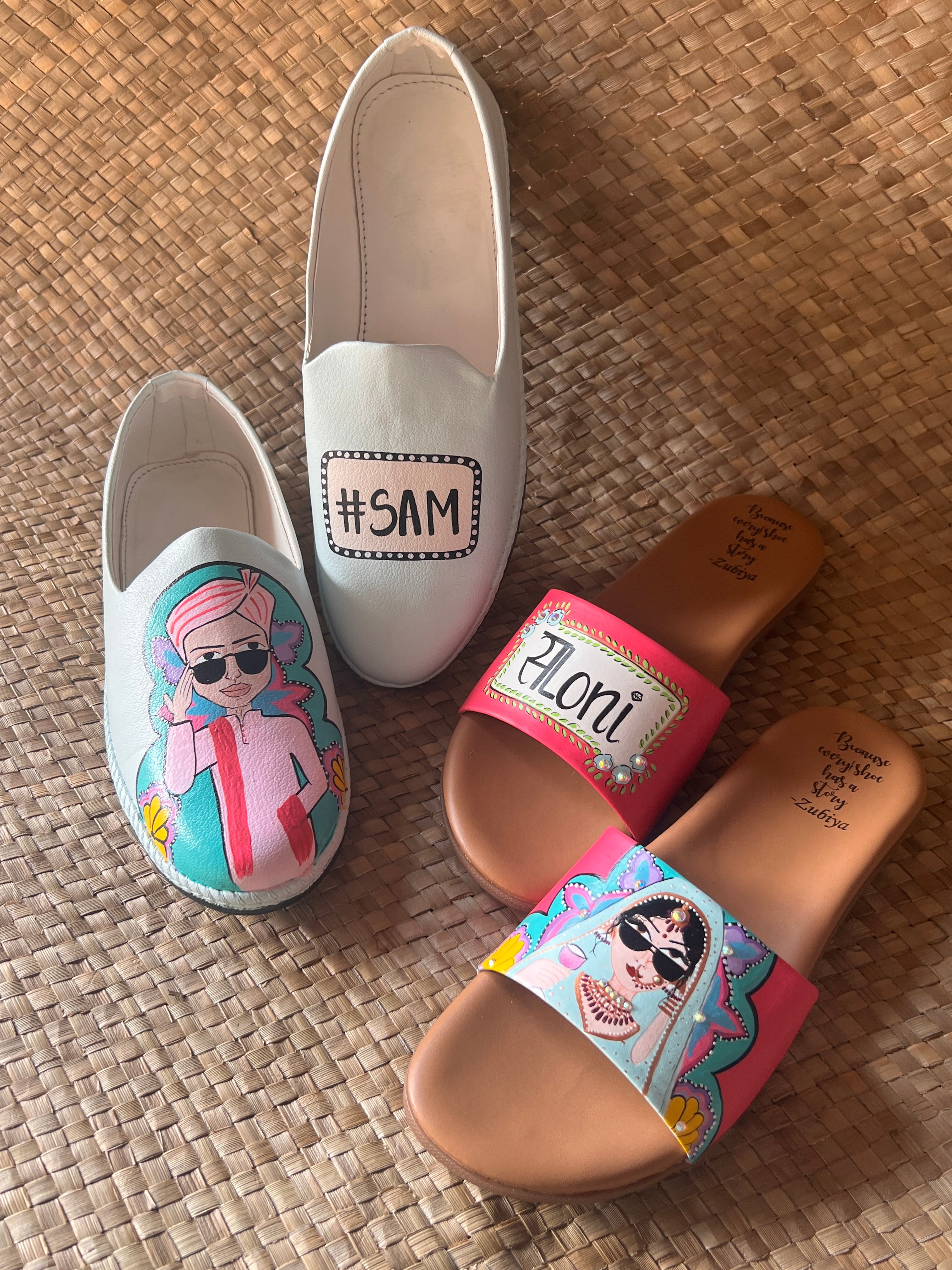 Hashtag Mens Mojris- flats couple combo