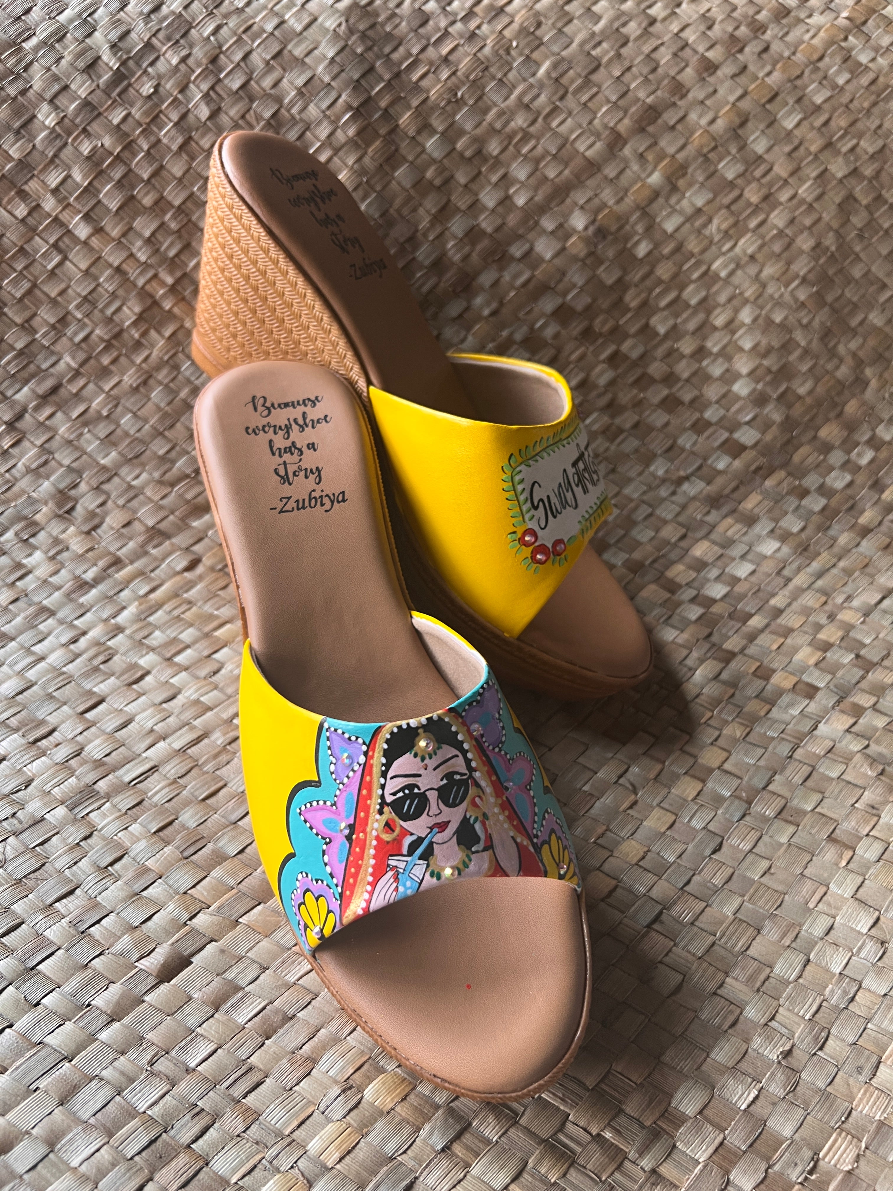 Swag wali dulhan yellow Wedges