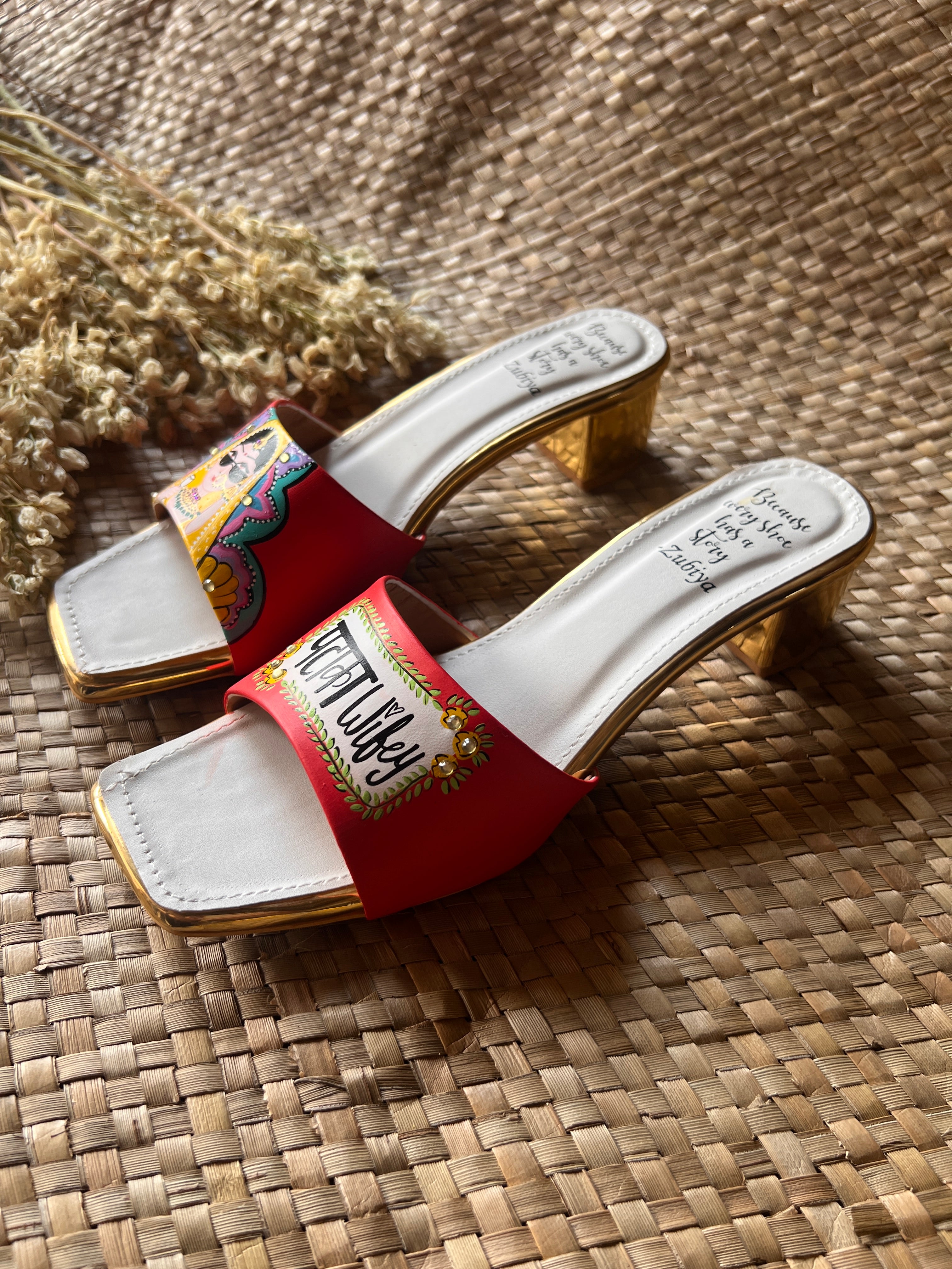 Pataka Wifey coral red Heels