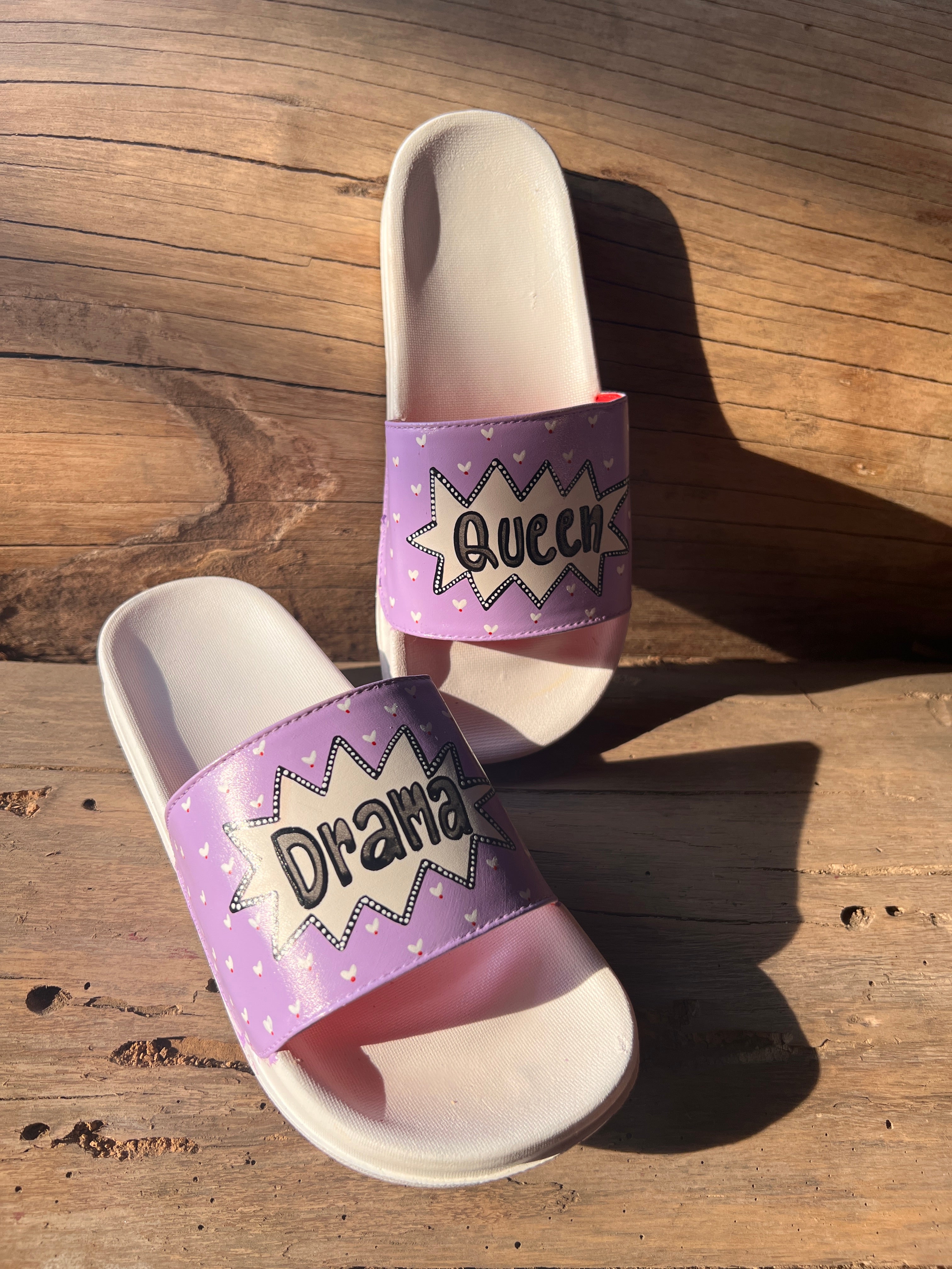 Drama queen lavender Slip-Ons