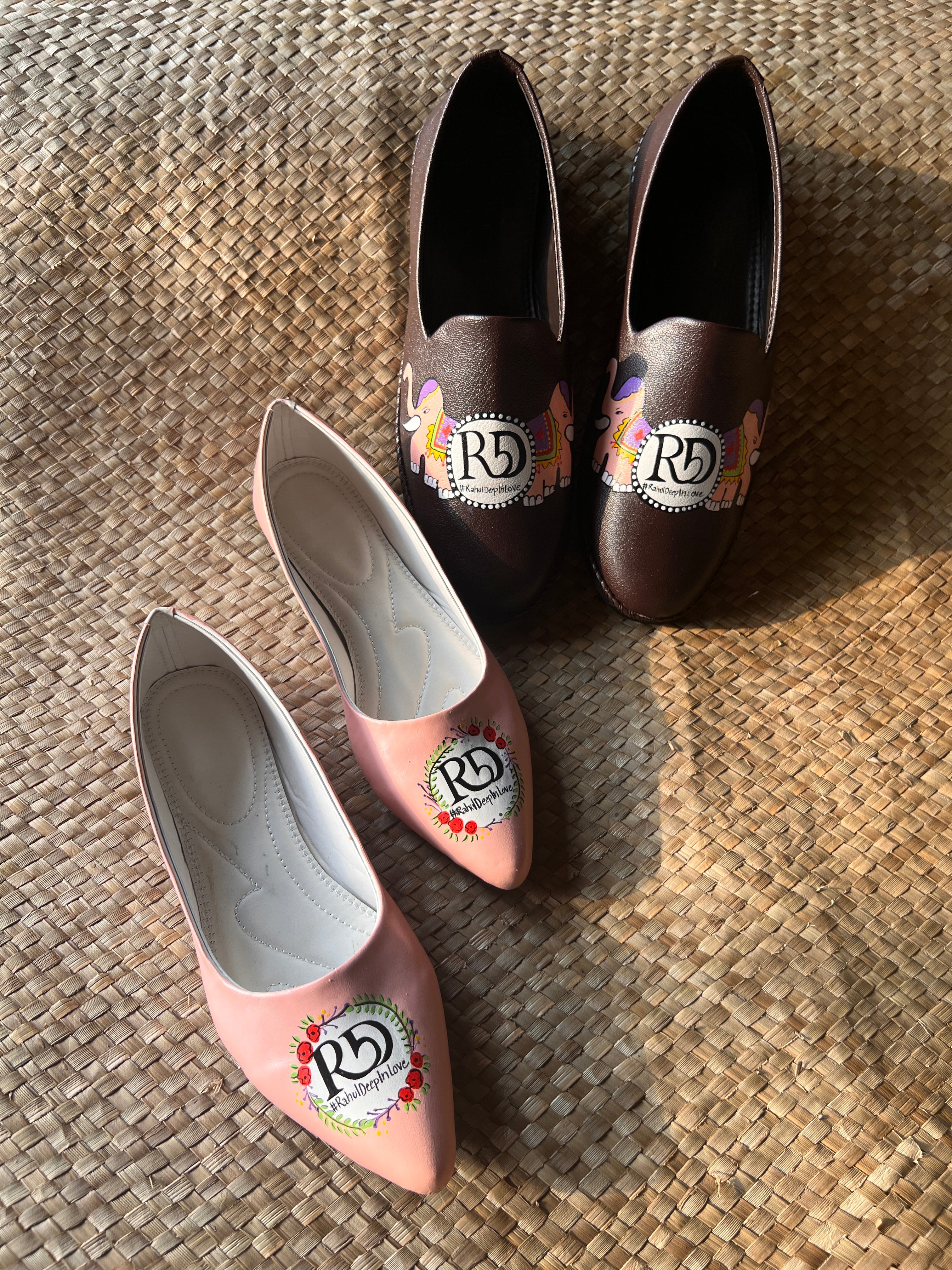 Mens Mojris - women juttis Couple Combo