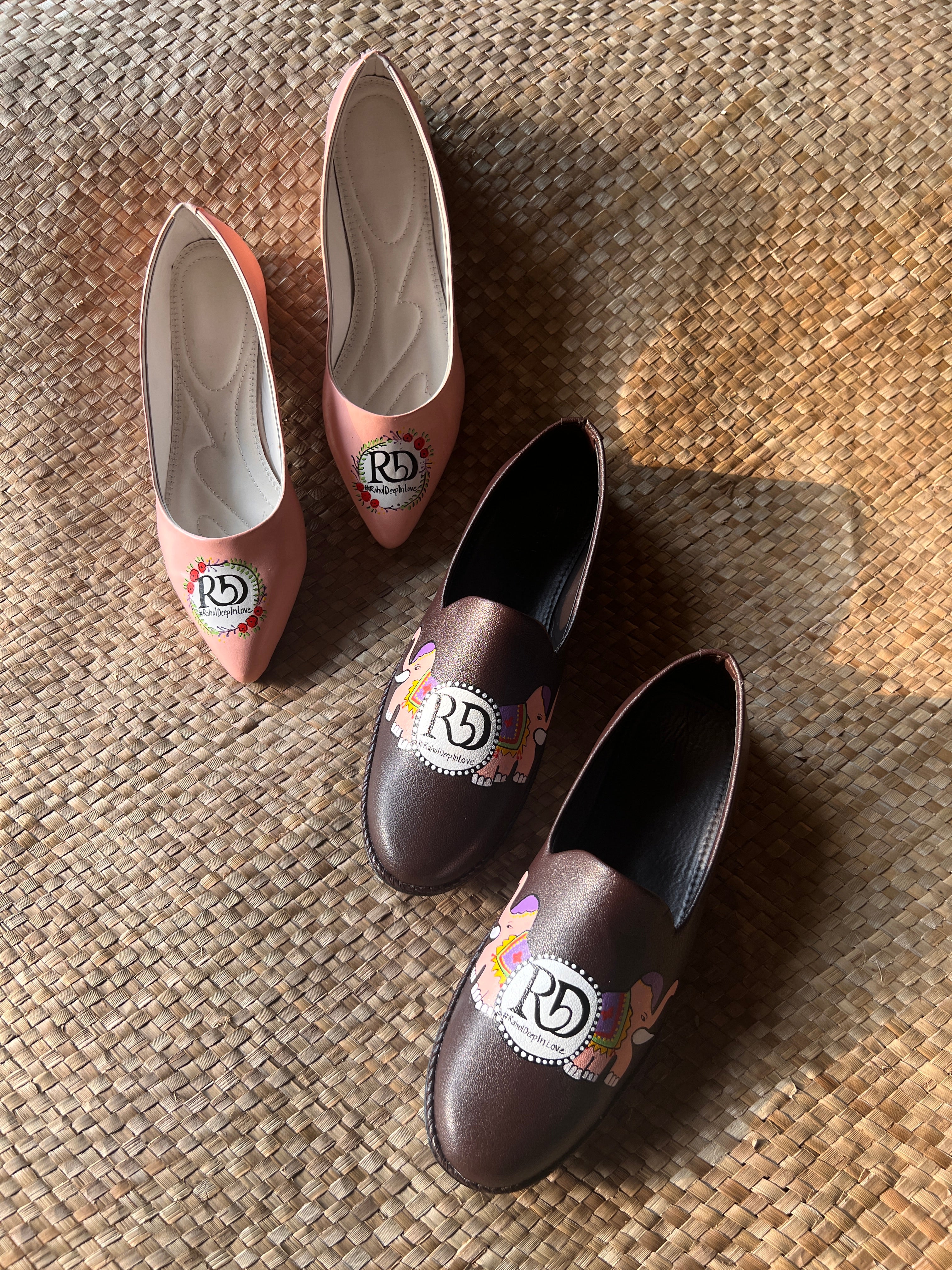 Mens Mojris - women juttis Couple Combo