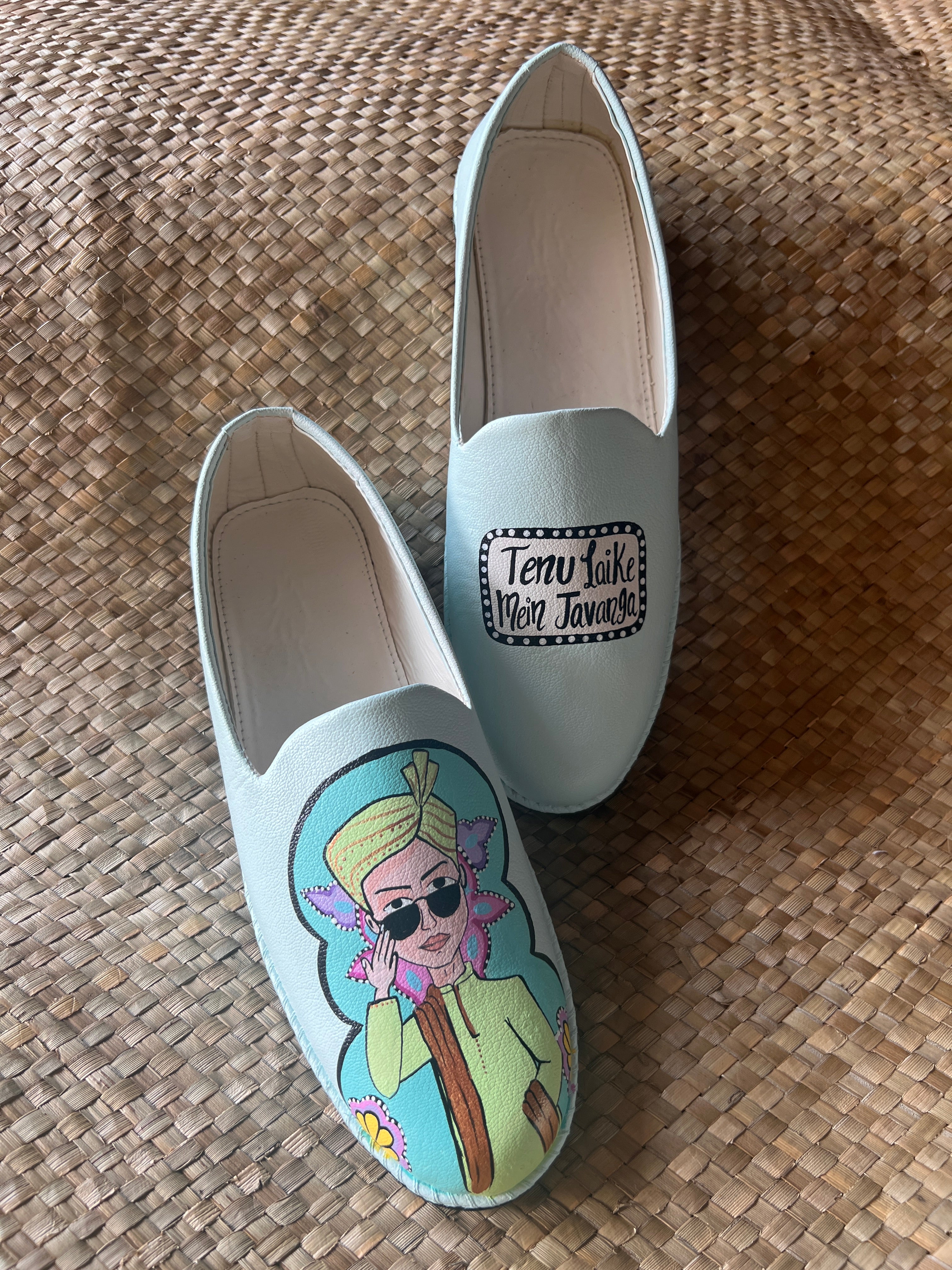 Powder blue men’s Mojris - 3.5 inch pump block couple combo