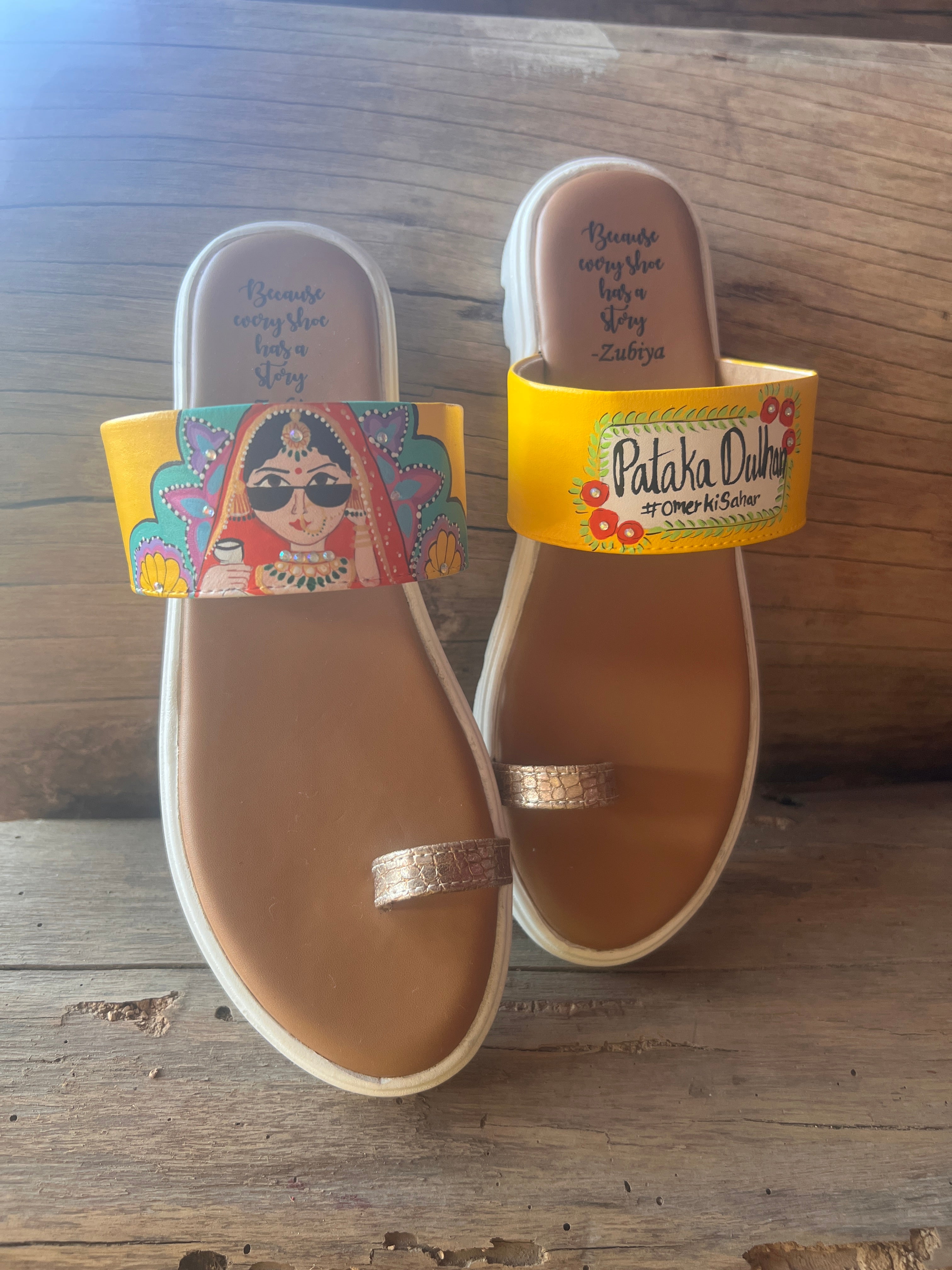 Flats swag dulhan kohla slides