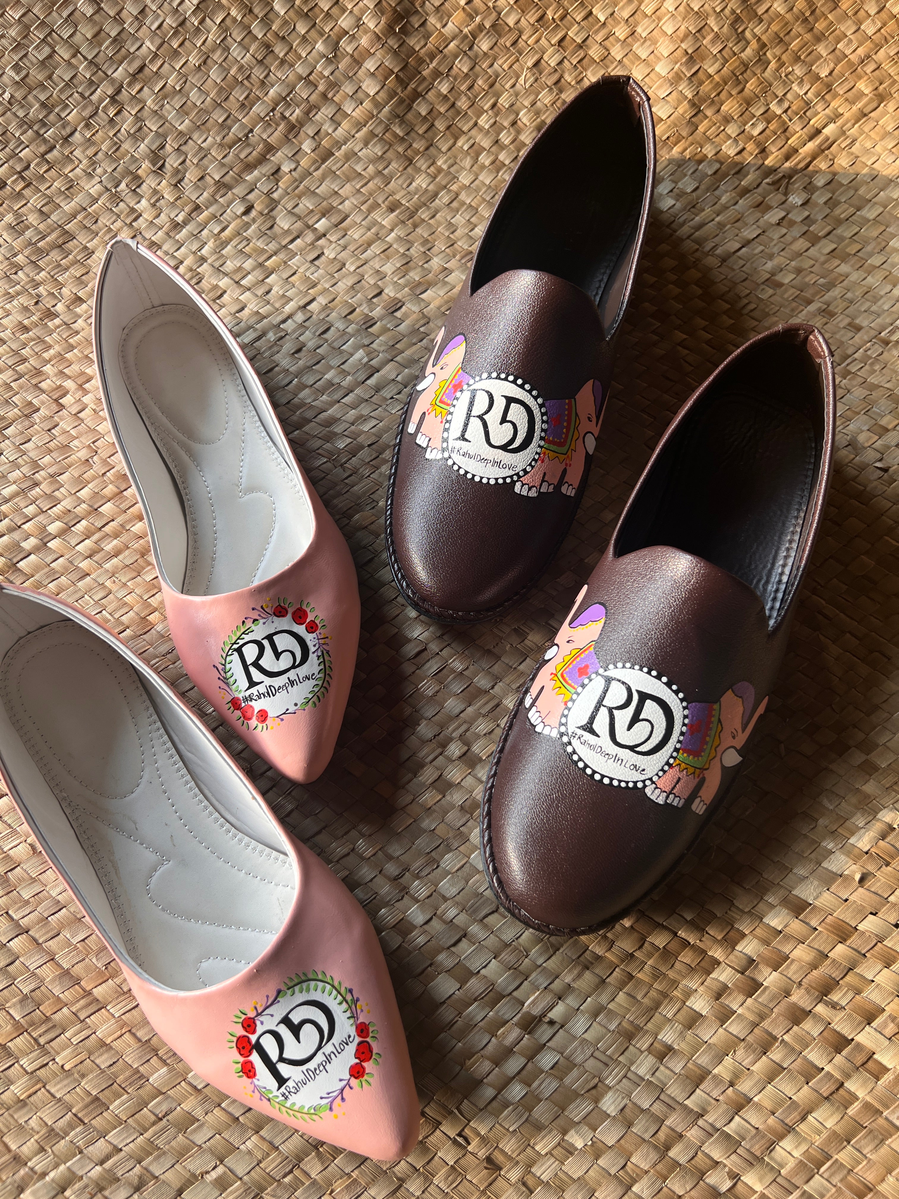 Mens Mojris - women juttis Couple Combo