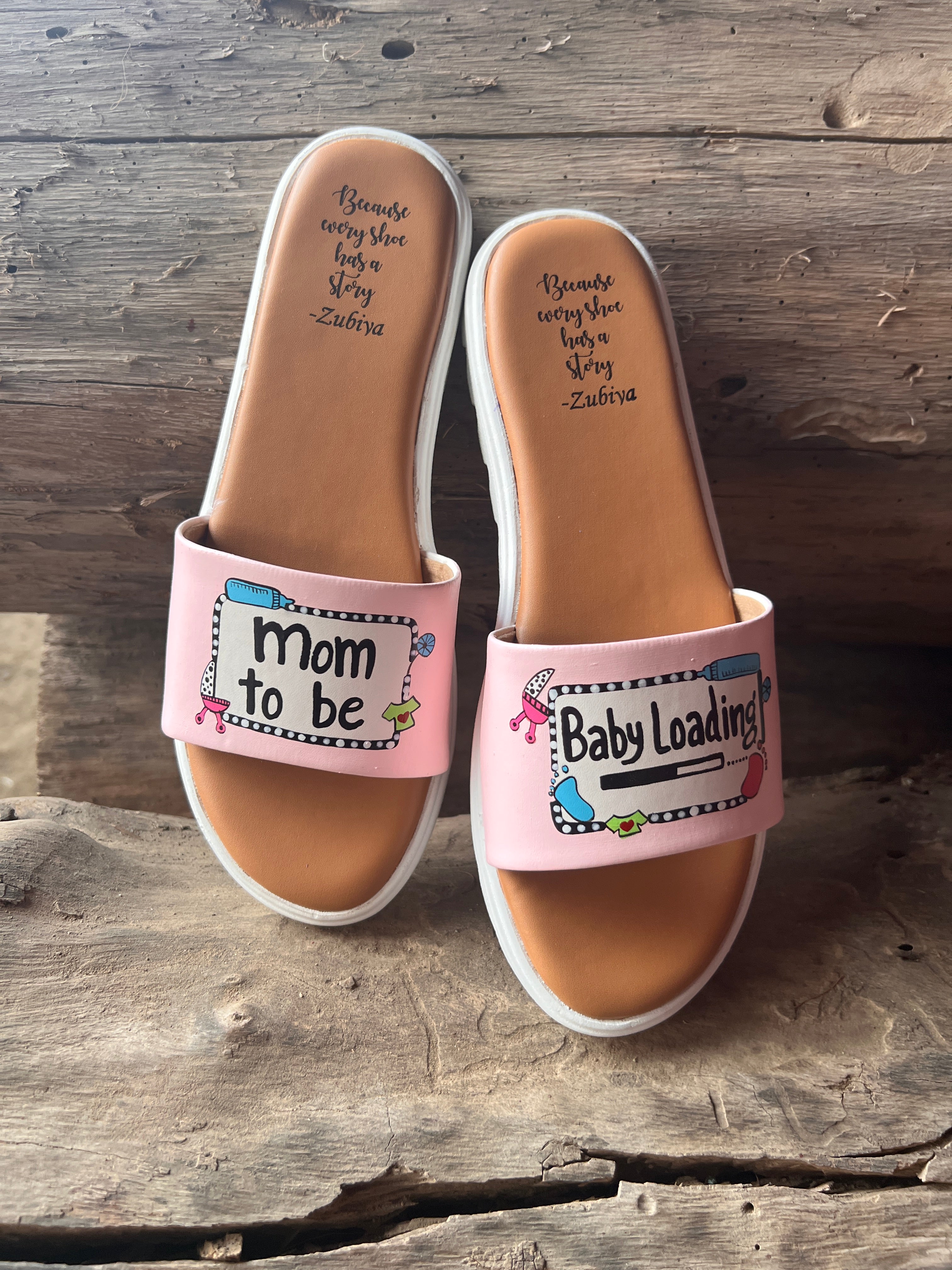 Mom to be - baby loading Pink Baby Details Slides