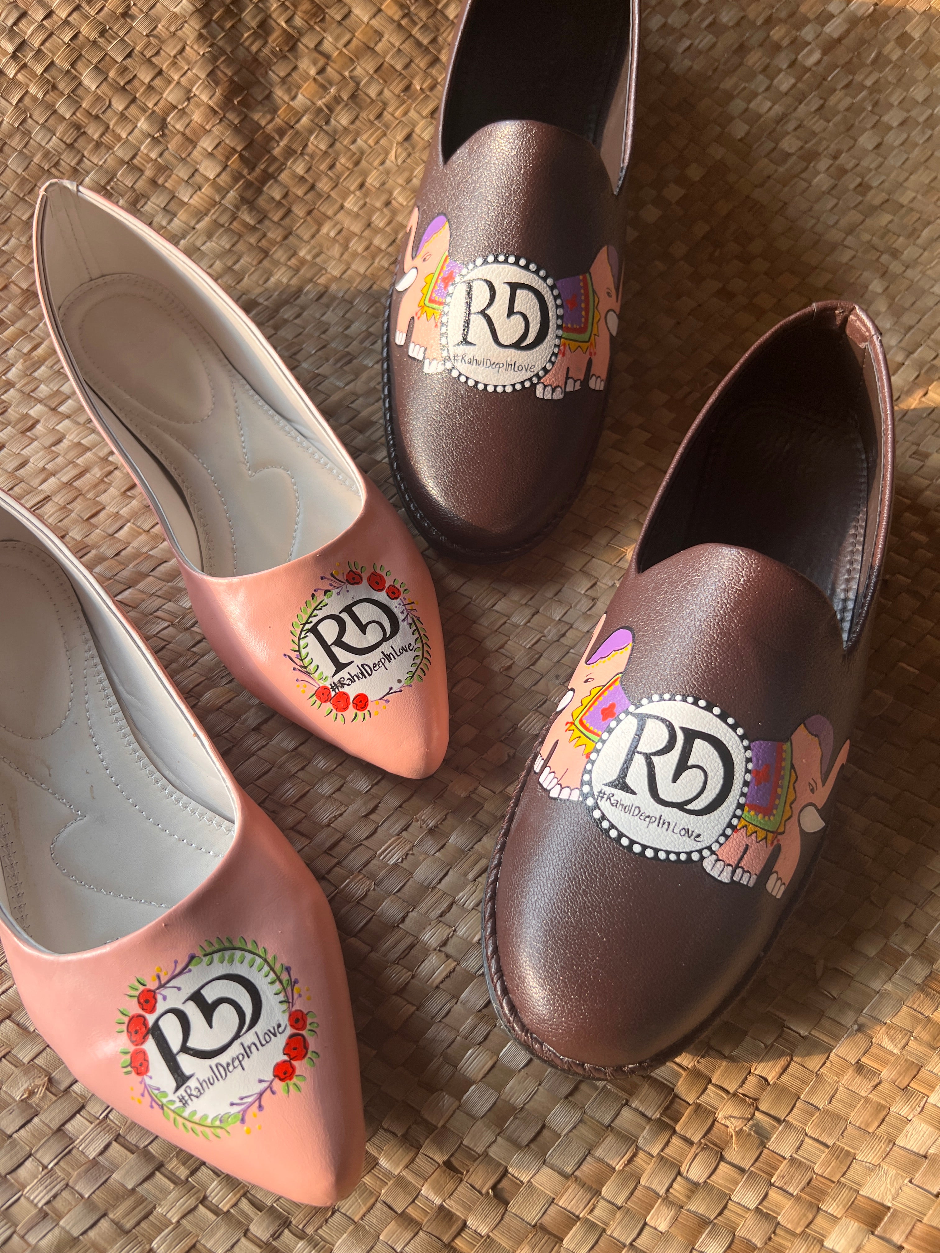 Mens Mojris - women juttis Couple Combo