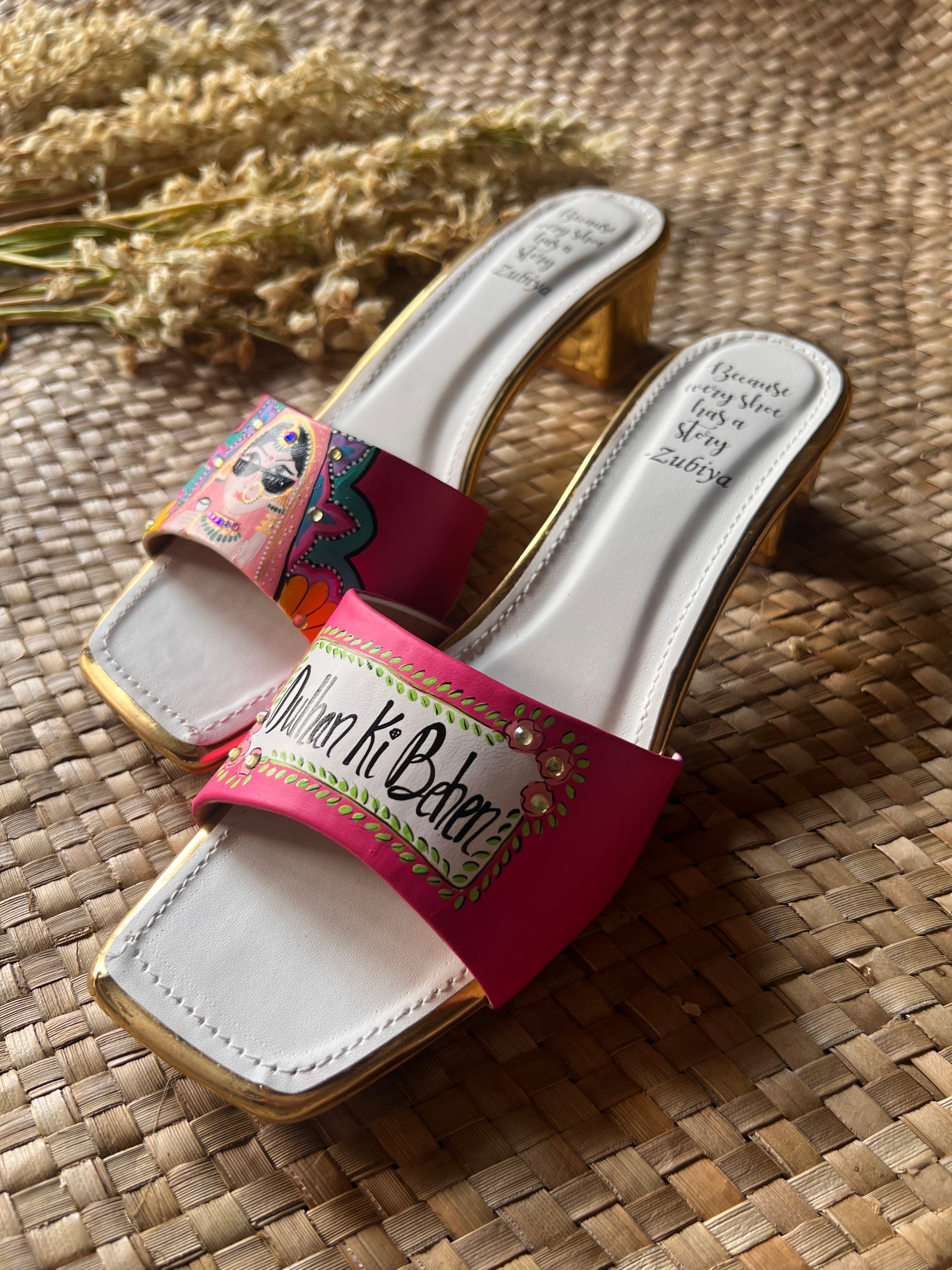 Dulhan ki behen hot pink Heels