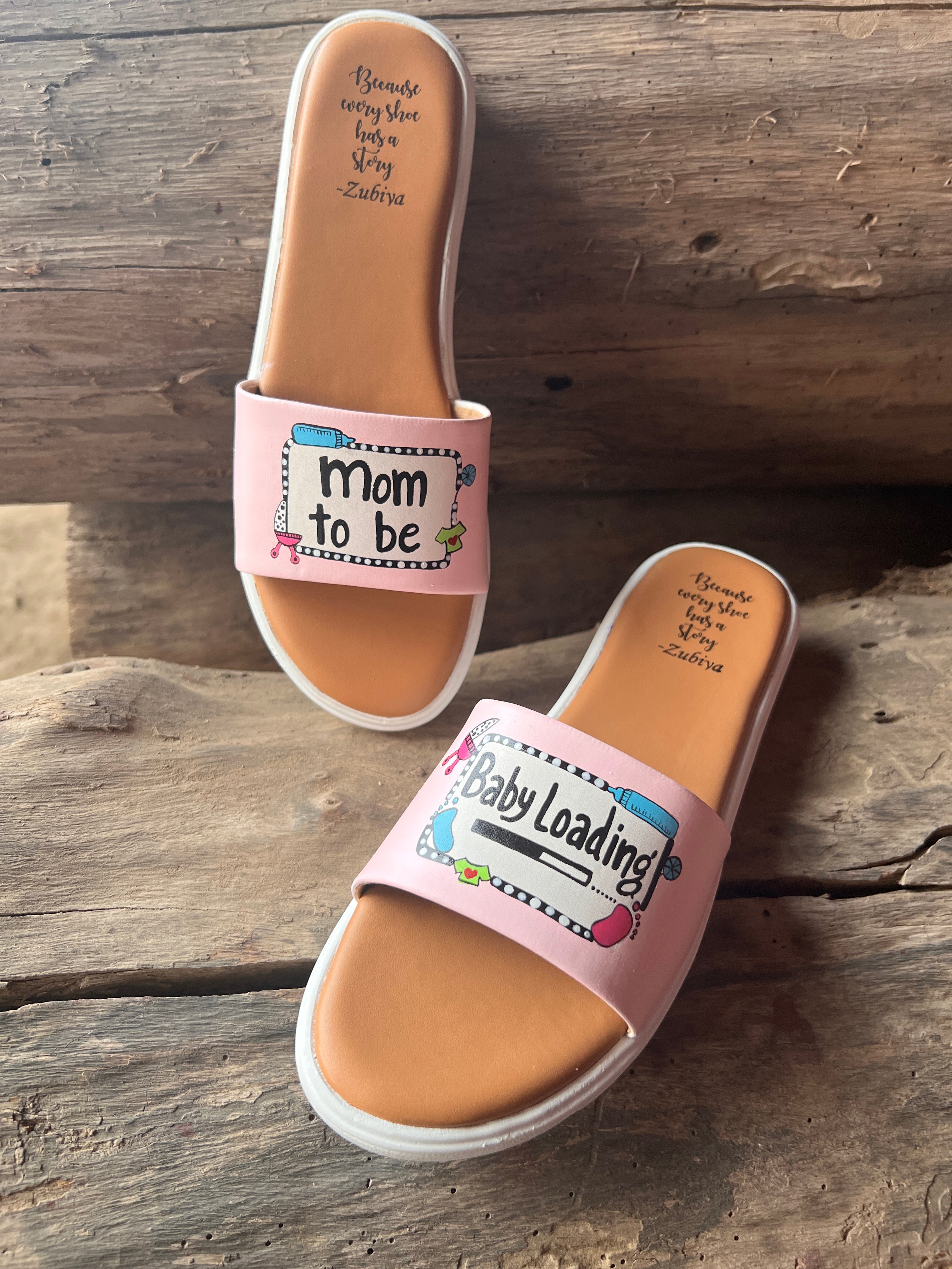 Mom to be - baby loading Pink Baby Details Slides