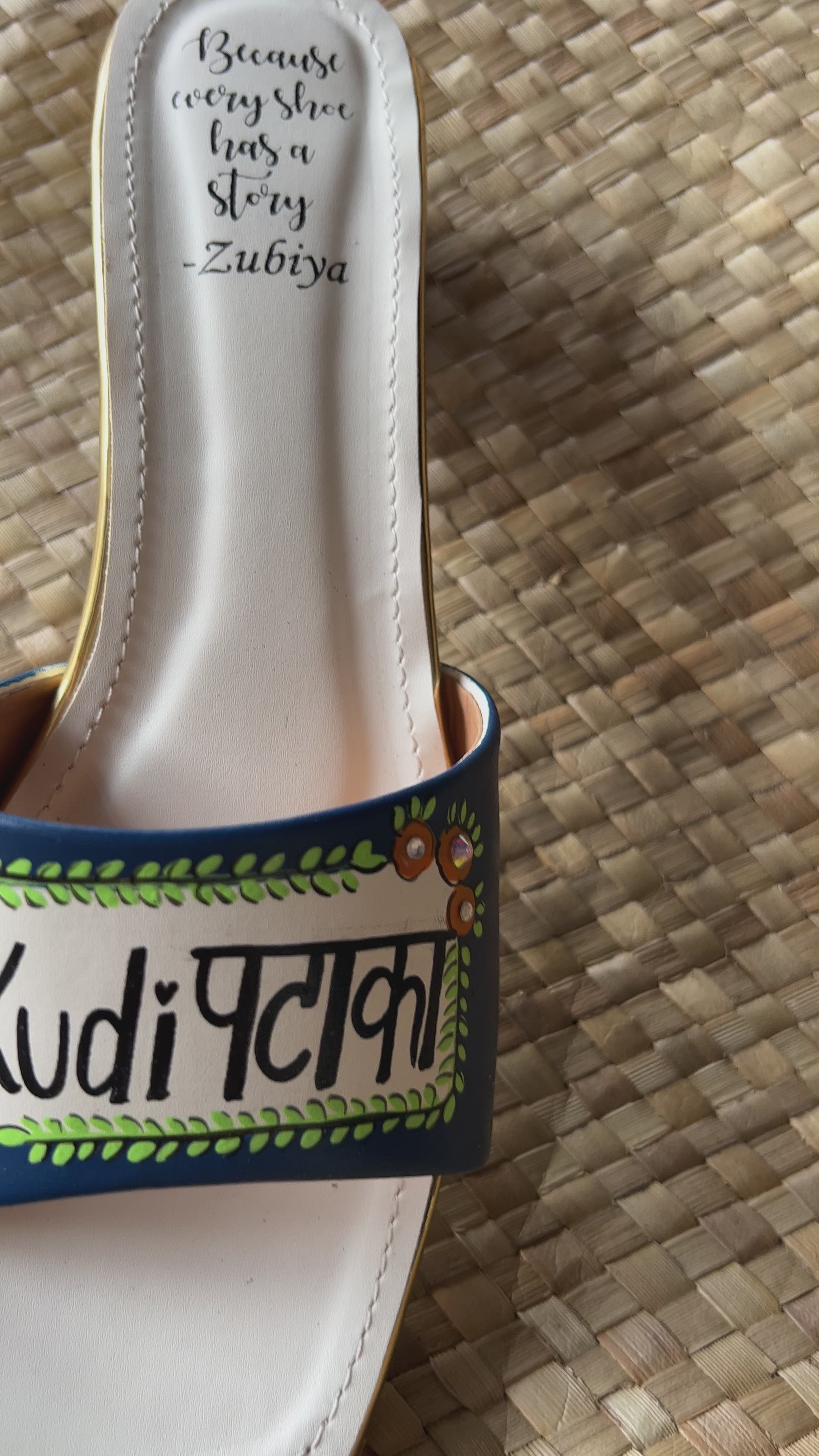 Teal blue-Swag Dulhan Artwork Heels