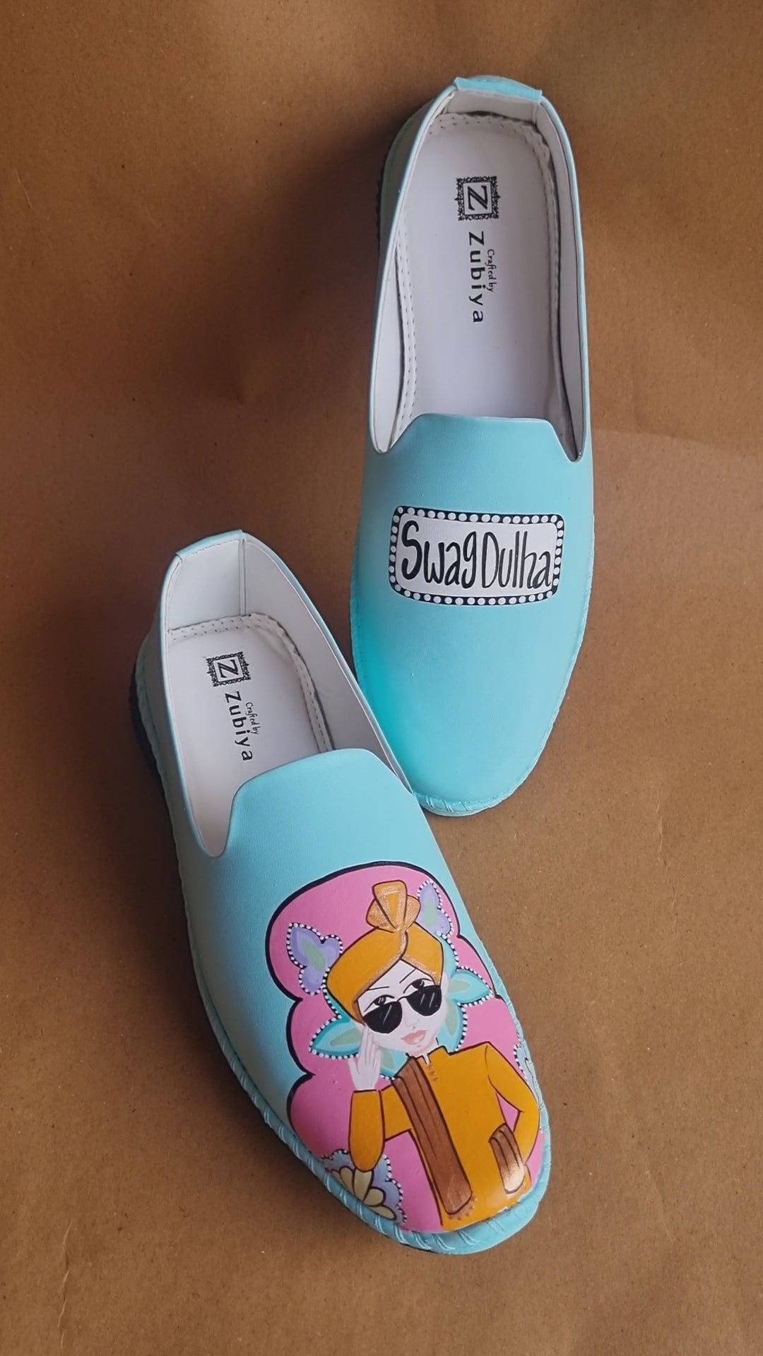 Ice blue dulha mojris