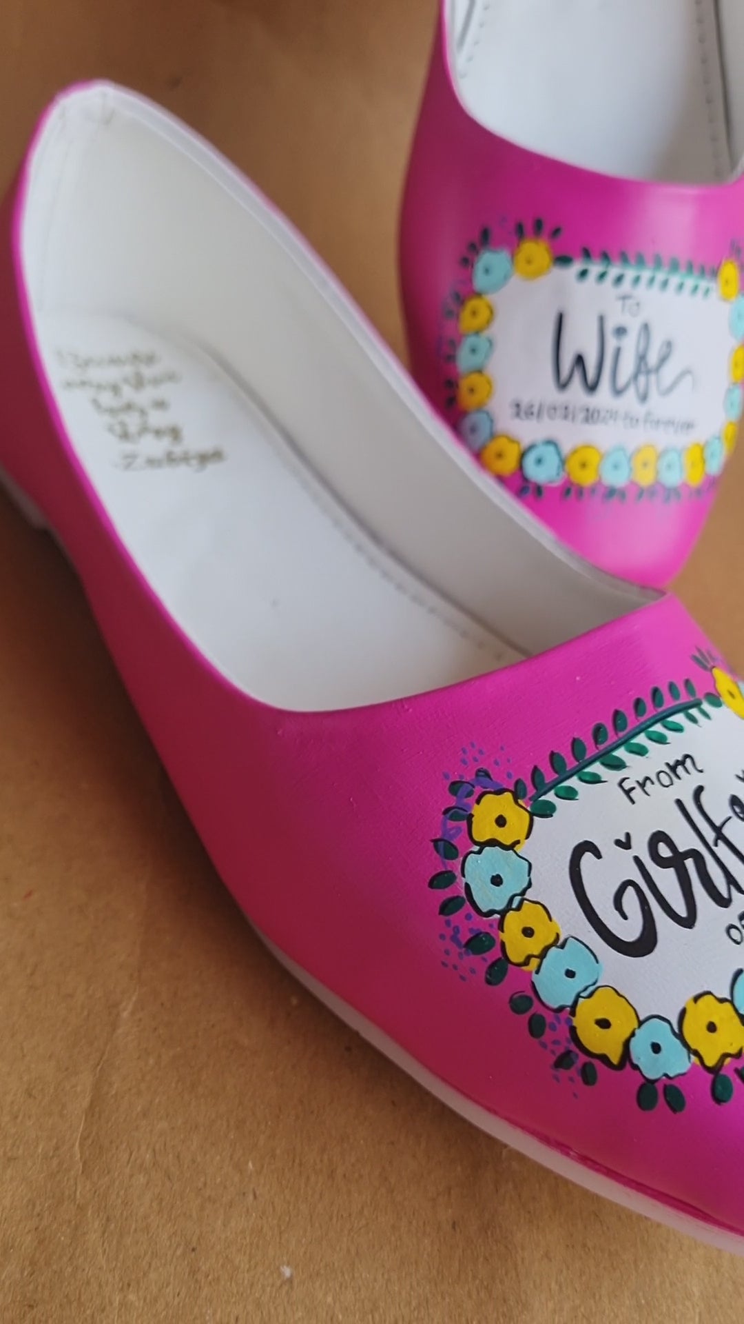 Hot pink round toe Jutti