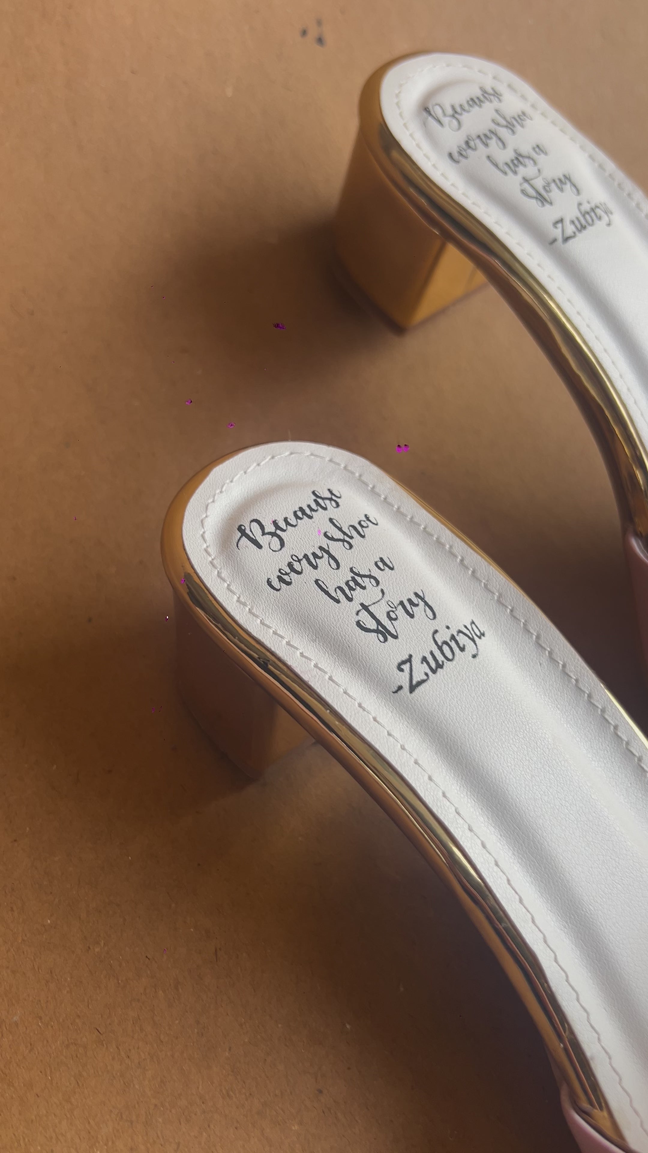 Onion pink swag dulhan Artwork Heels