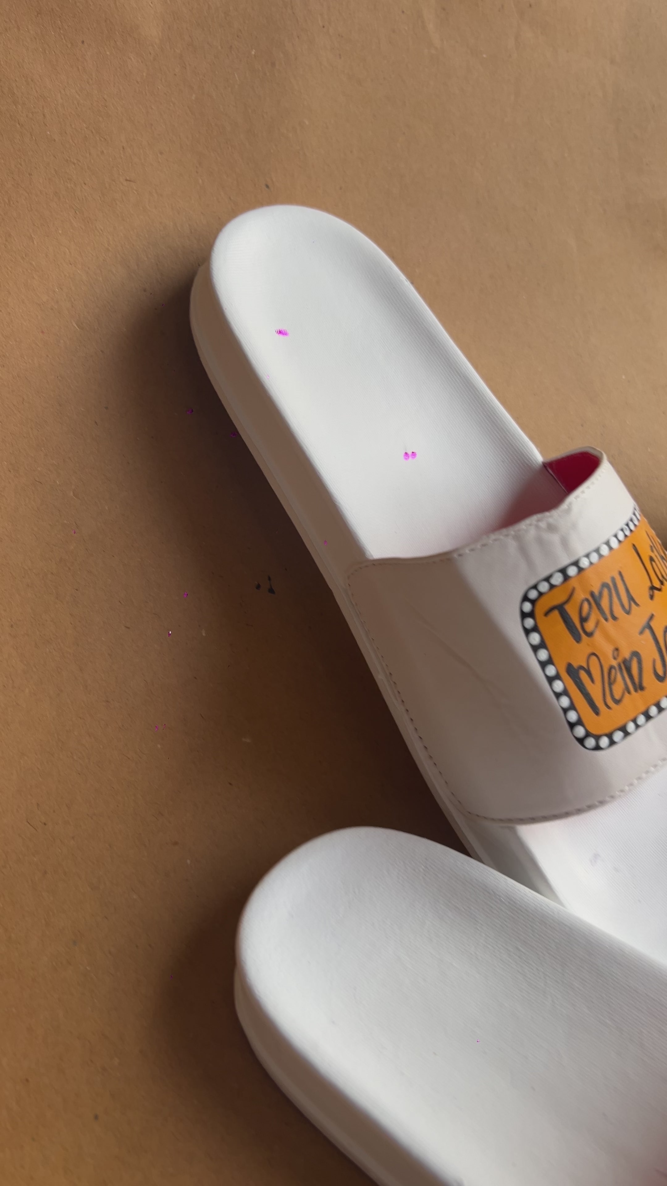 Orangish slider- heel couple combo