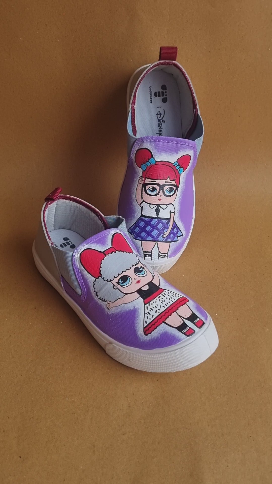 lol dolls lavender Slip-Ons