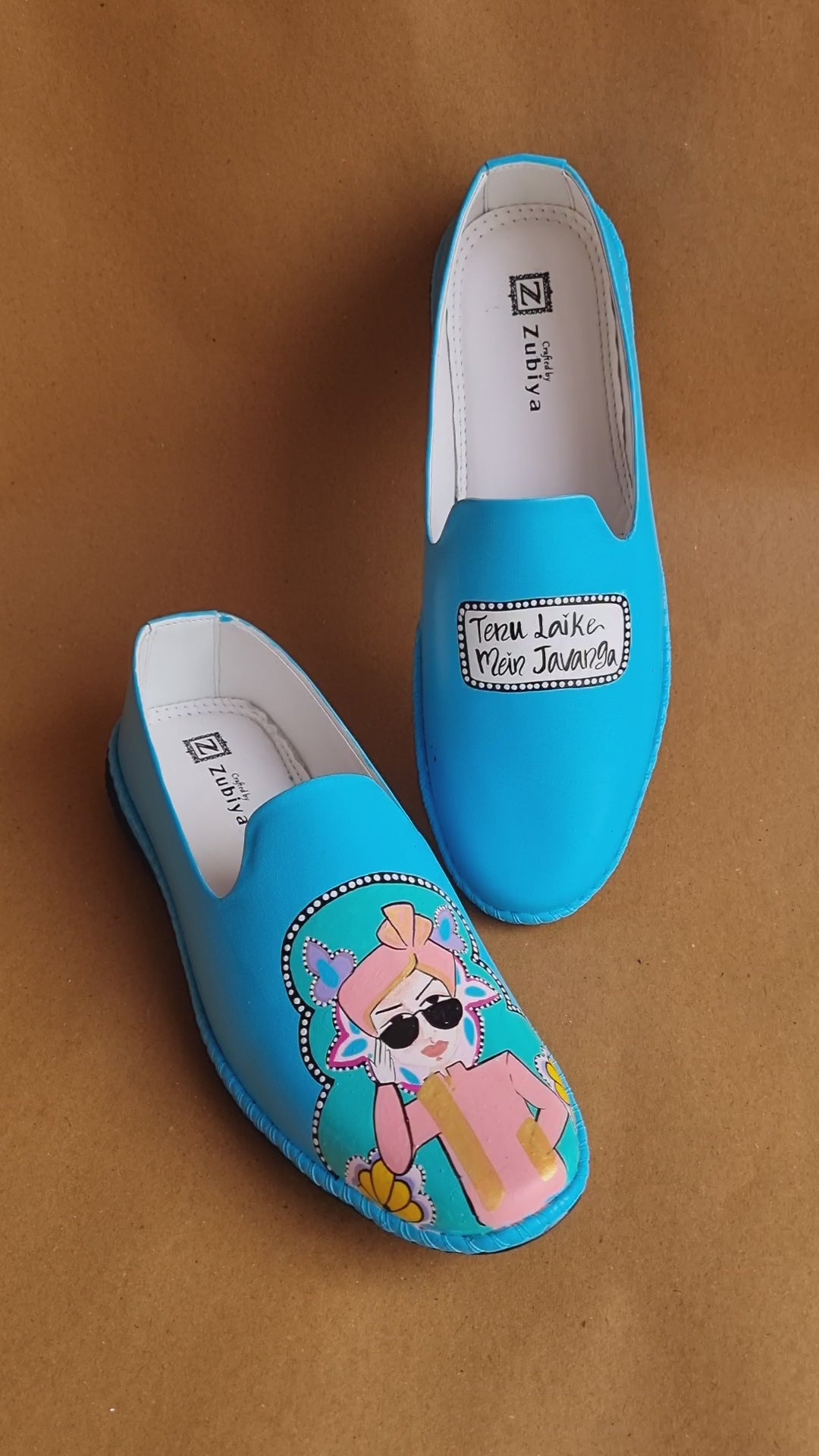 Sky blue dulha mojris