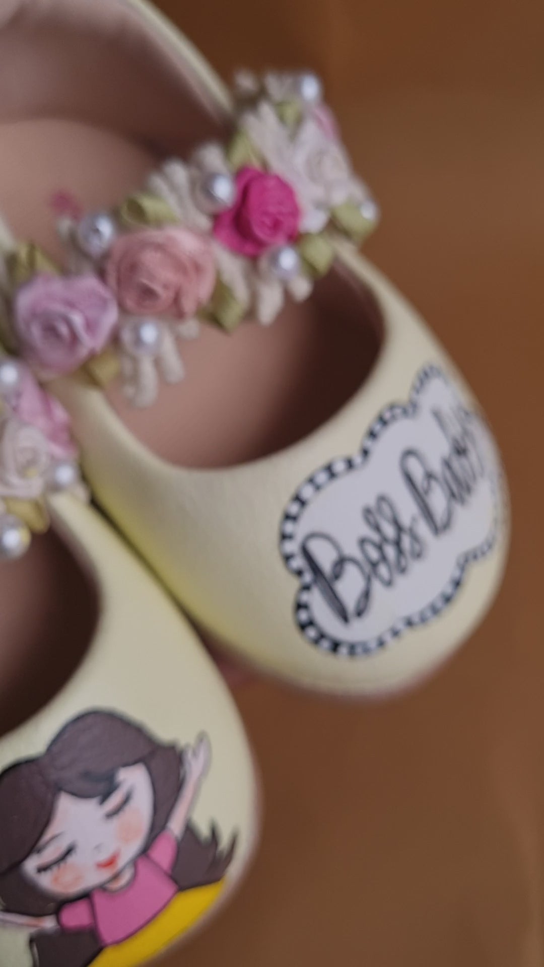 Lime yellow Closed boss baby sandals