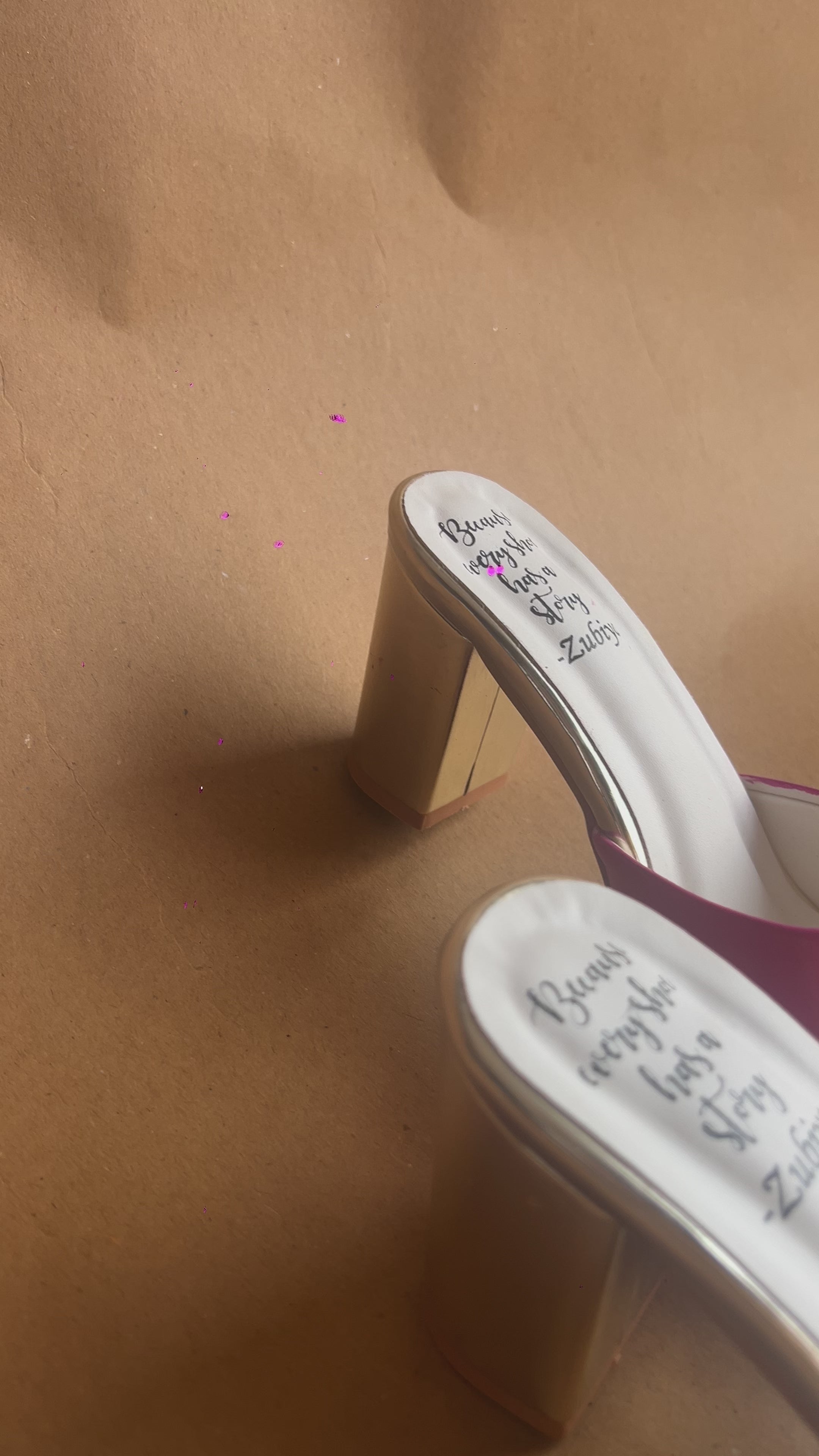 3 inch hot pink swag dulhan heels