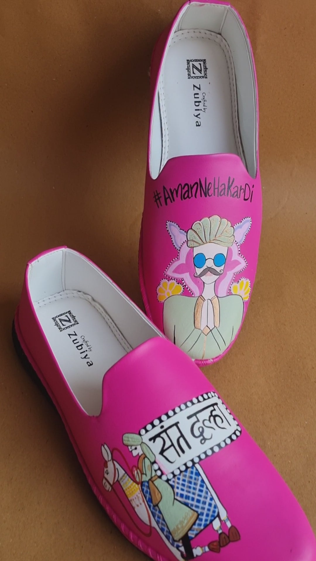 Rajasthani hot pink Mojris