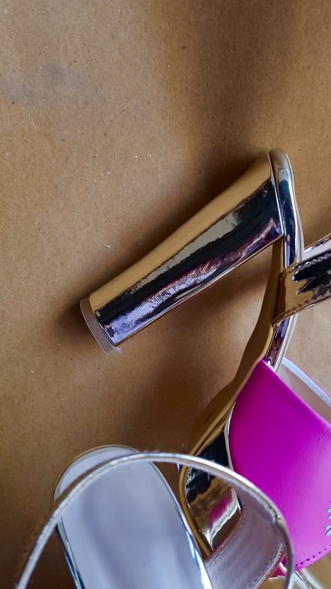 hot pink swag dulhan 5'inch heels with backsupport