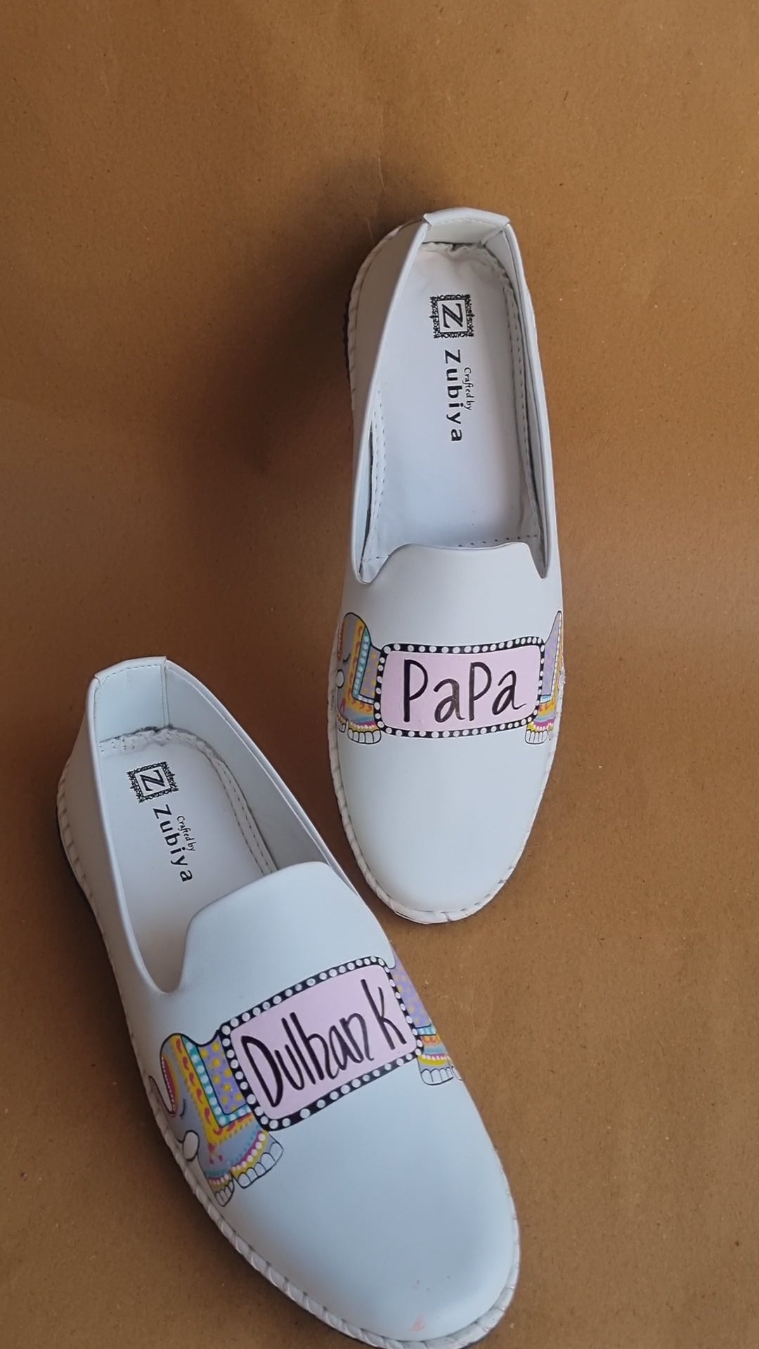 White baby pink dulhan ke papa mojris