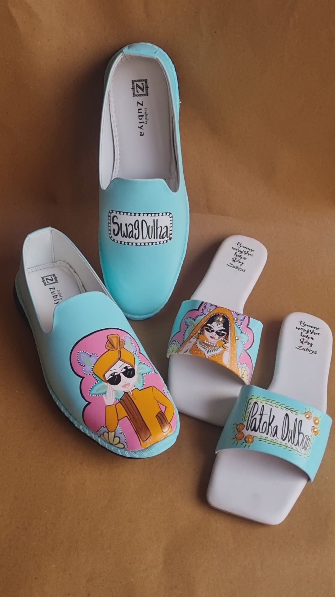 Ice blue flats swag combo