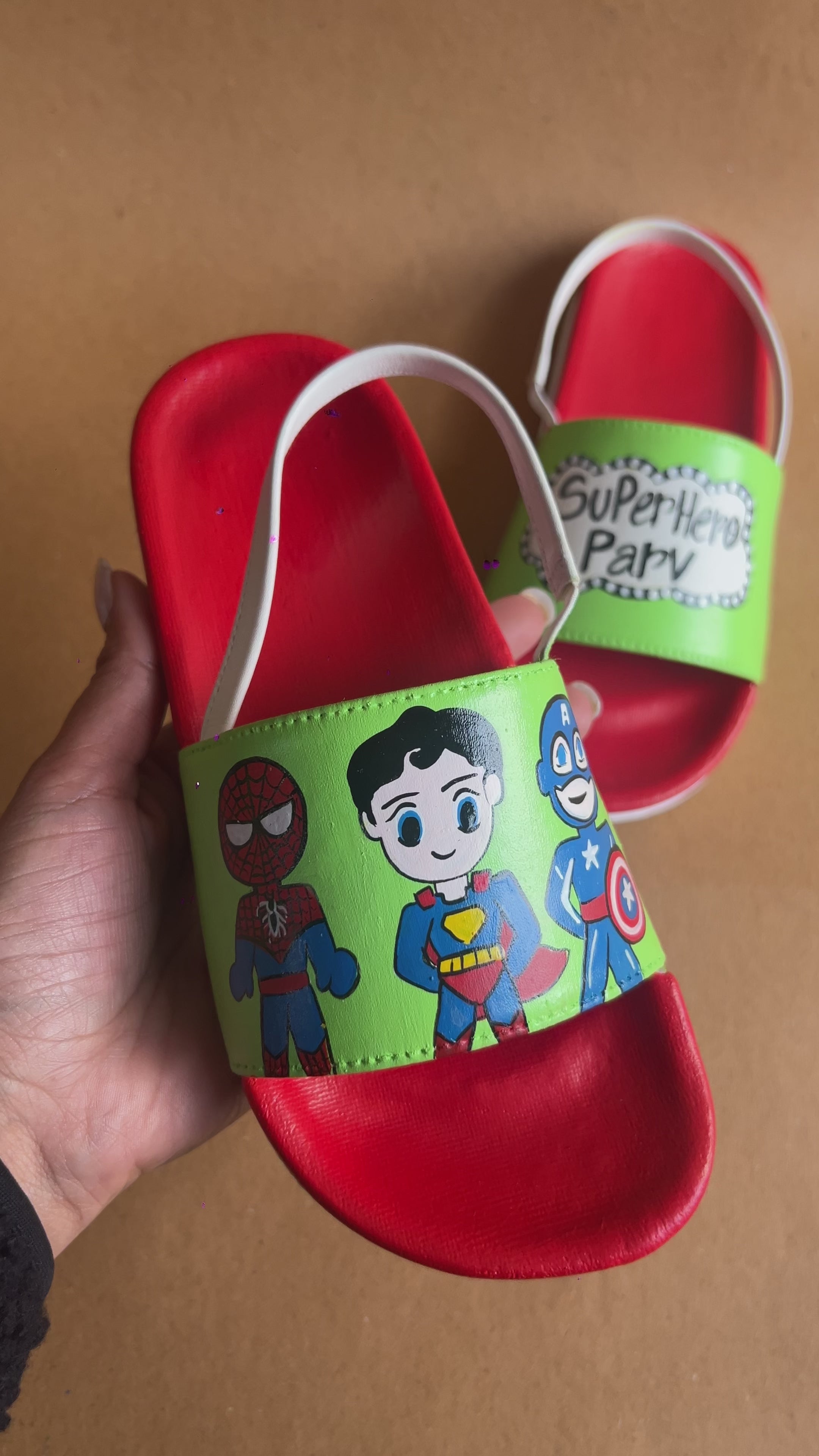 Custom Neon Super Hero Slides